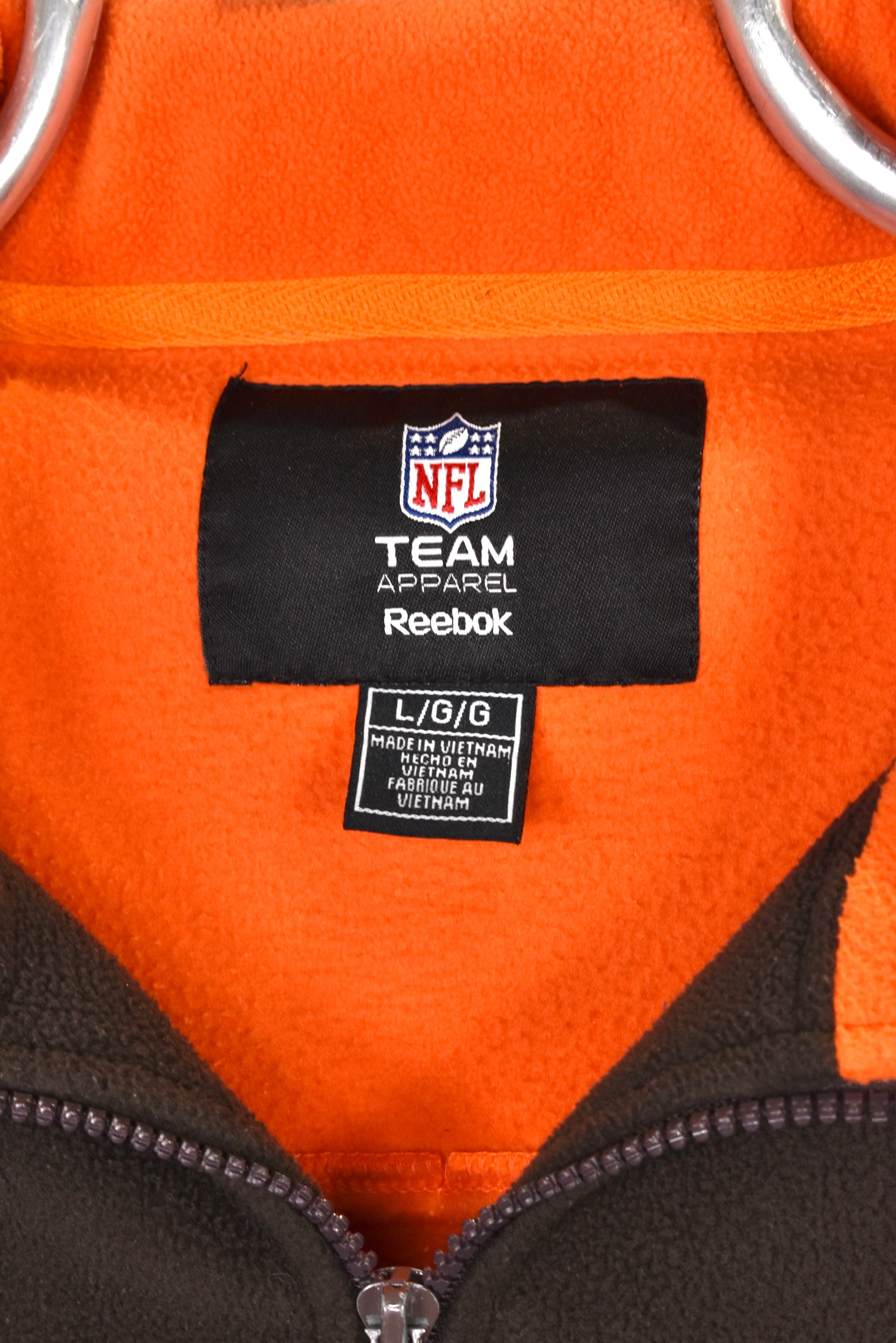 Vintage Cleveland Browns fleece XL, brown embroidered sweatshirt