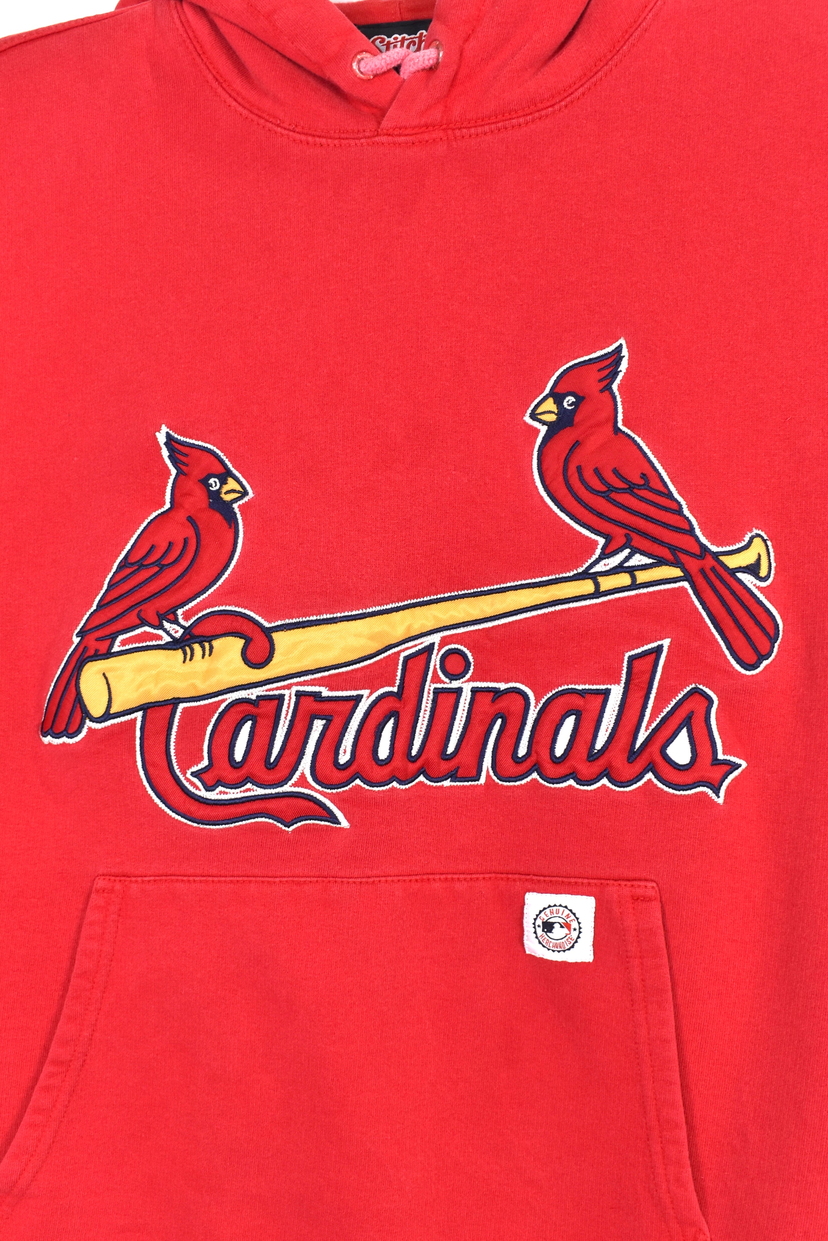 Modern St. Louis Cardinals hoodie (M), MLB red embroidered sweatshirt