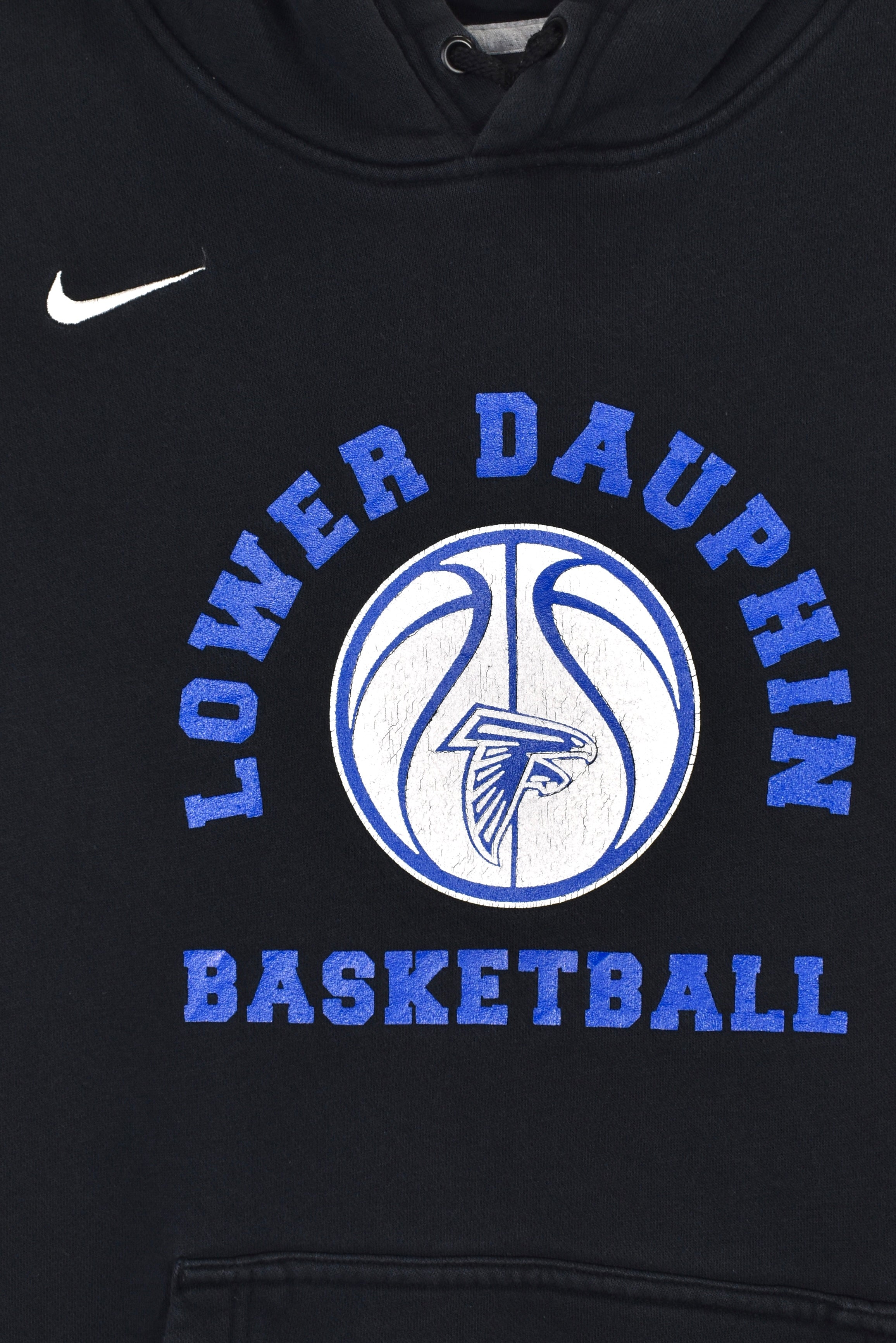 Vintage Nike hoodie (M), black Lower Dauphin Basketball sweatshirt