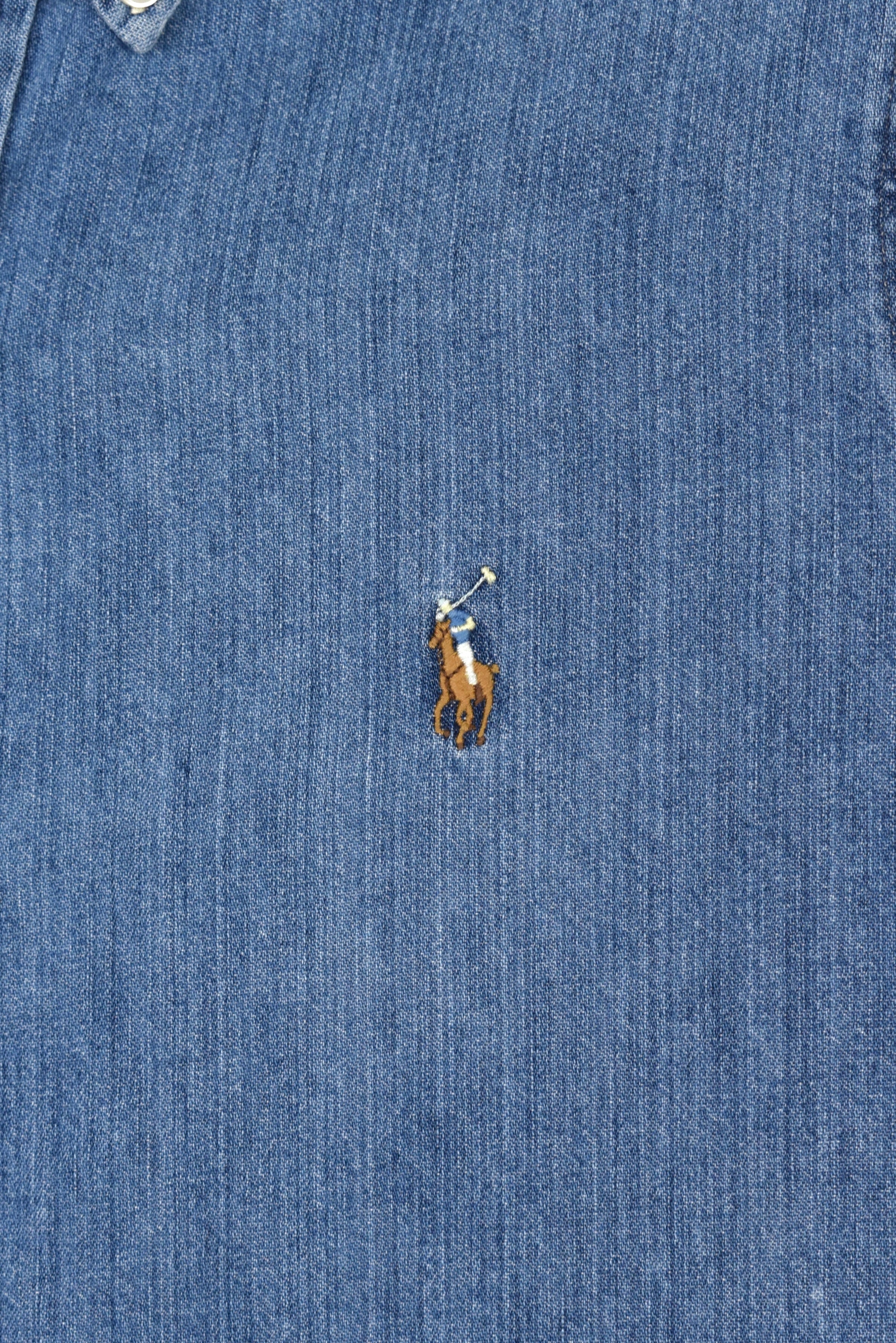 Vintage Ralph Lauren shirt (S), denim embroidered button up