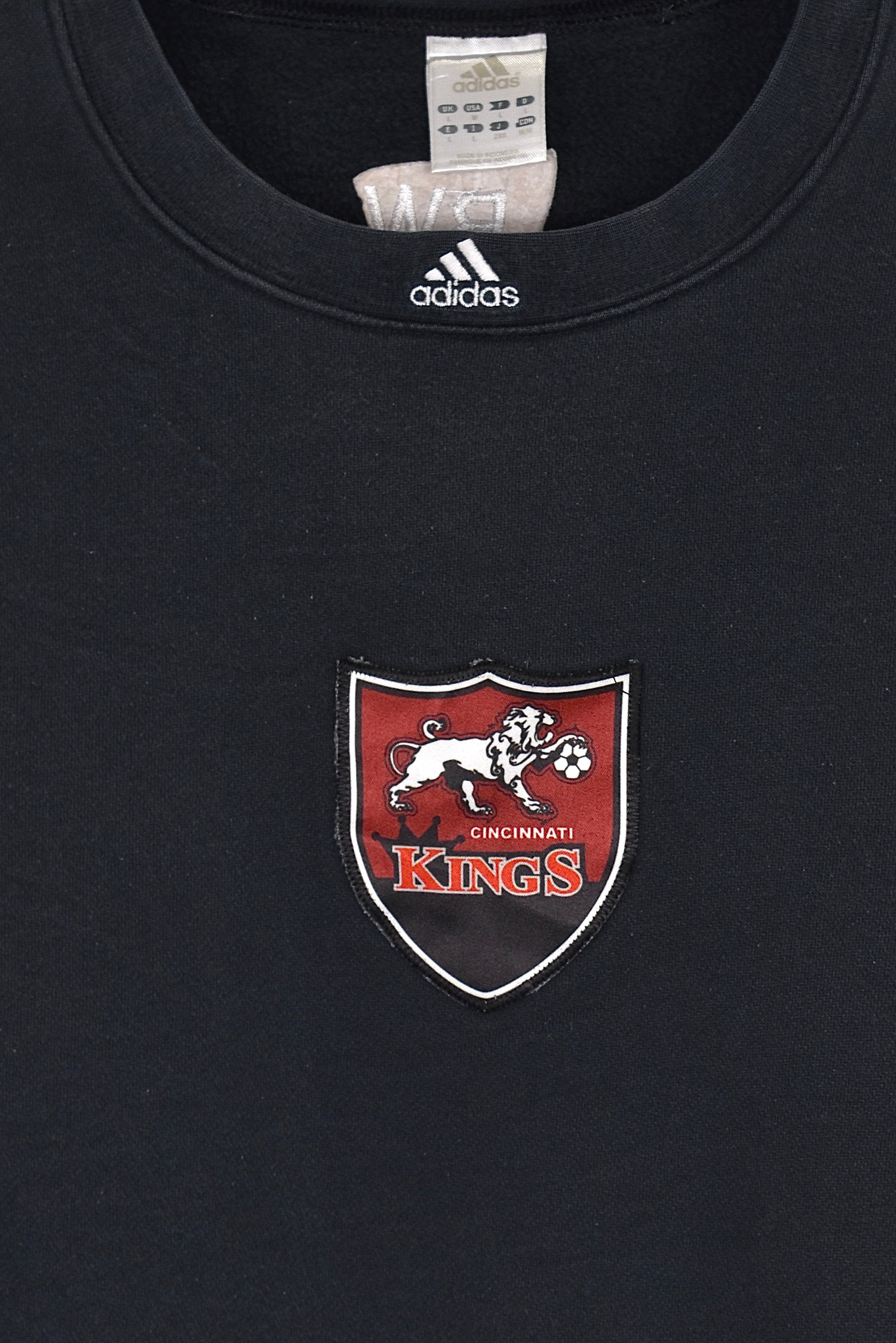 Vintage Adidas sweatshirt (L), black embroidered crewneck