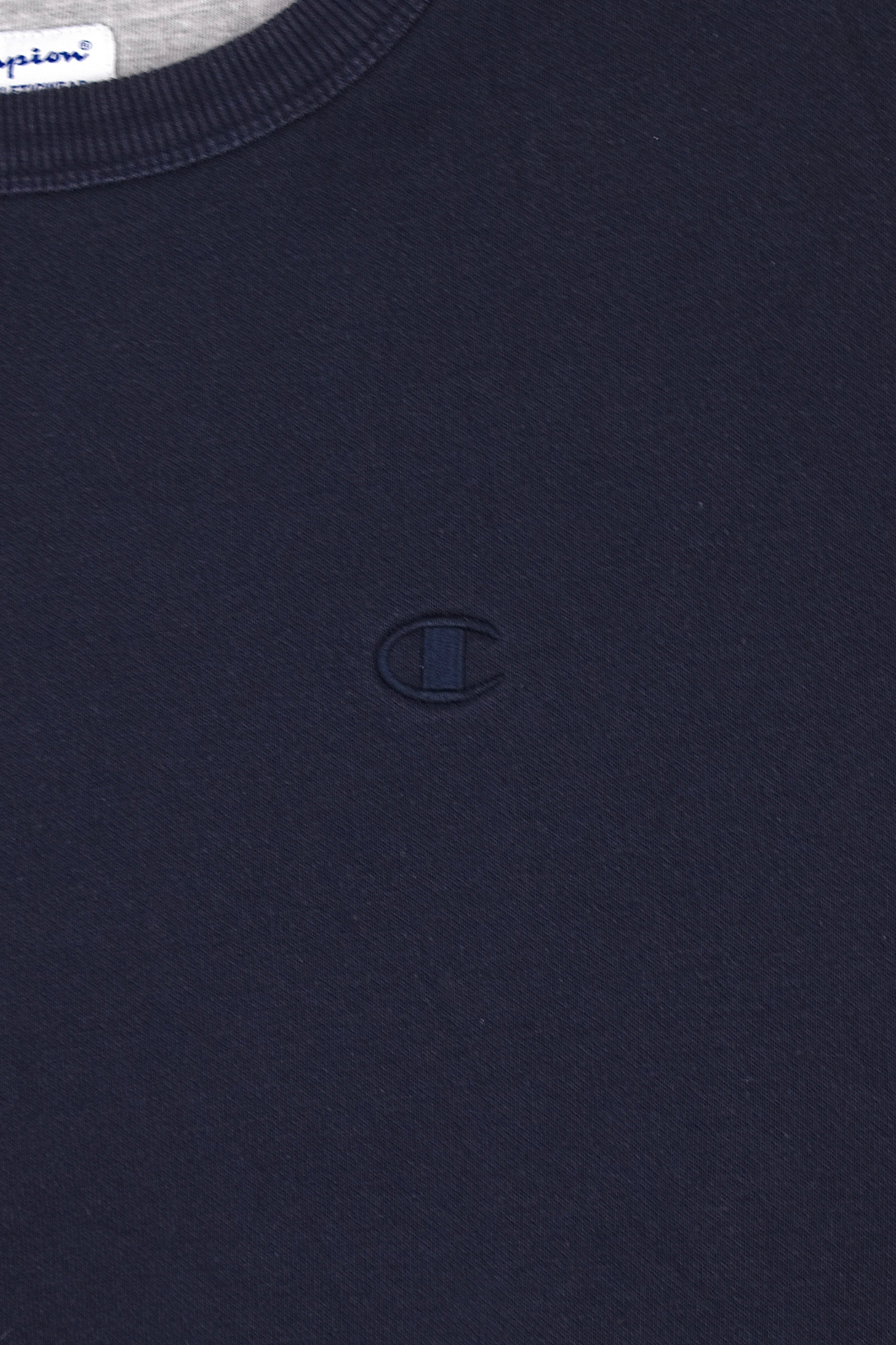Modern Champion sweatshirt (M), navy embroidered crewneck