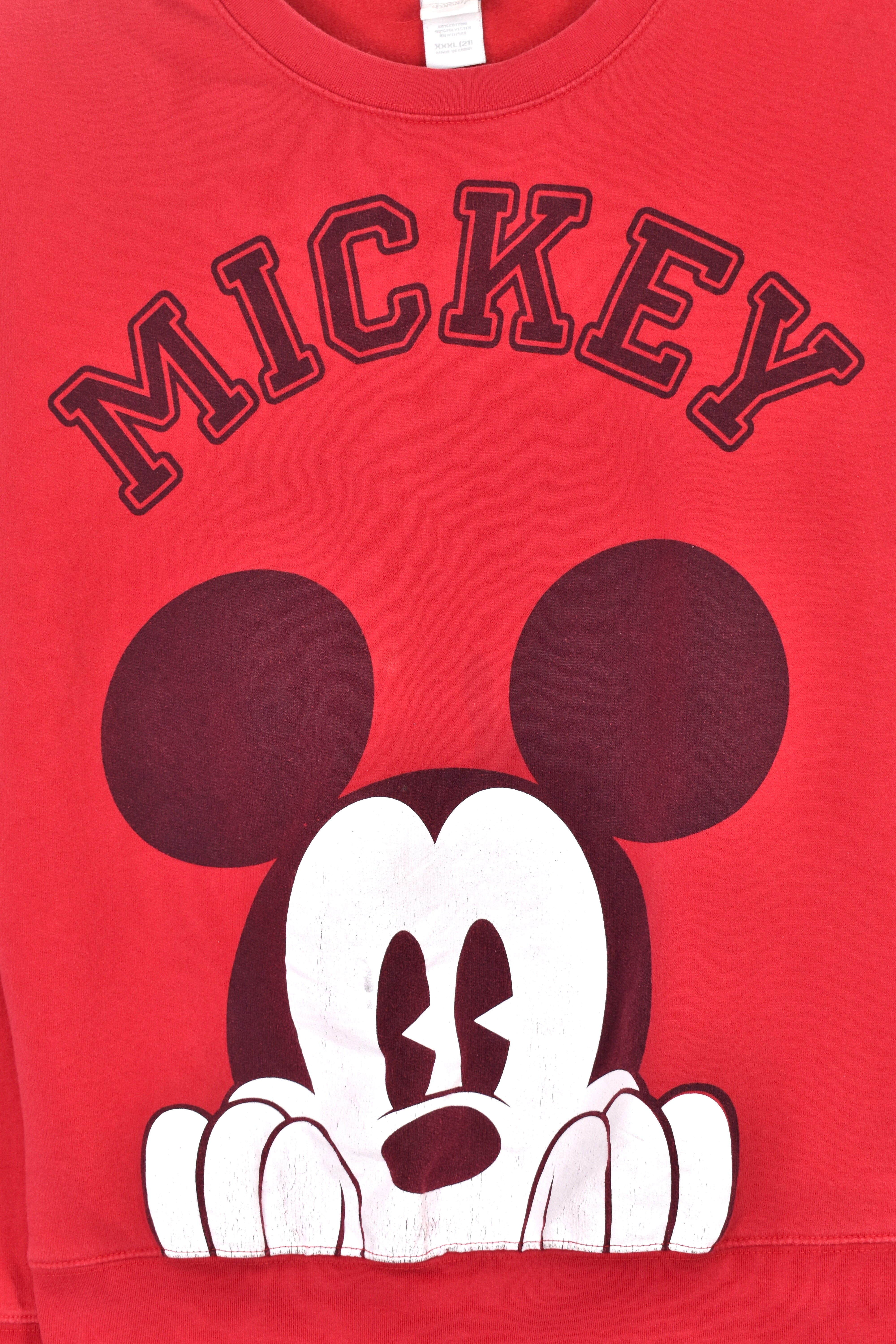 Vintage Mickey Mouse sweatshirt (XL), red Disney graphic crewneck