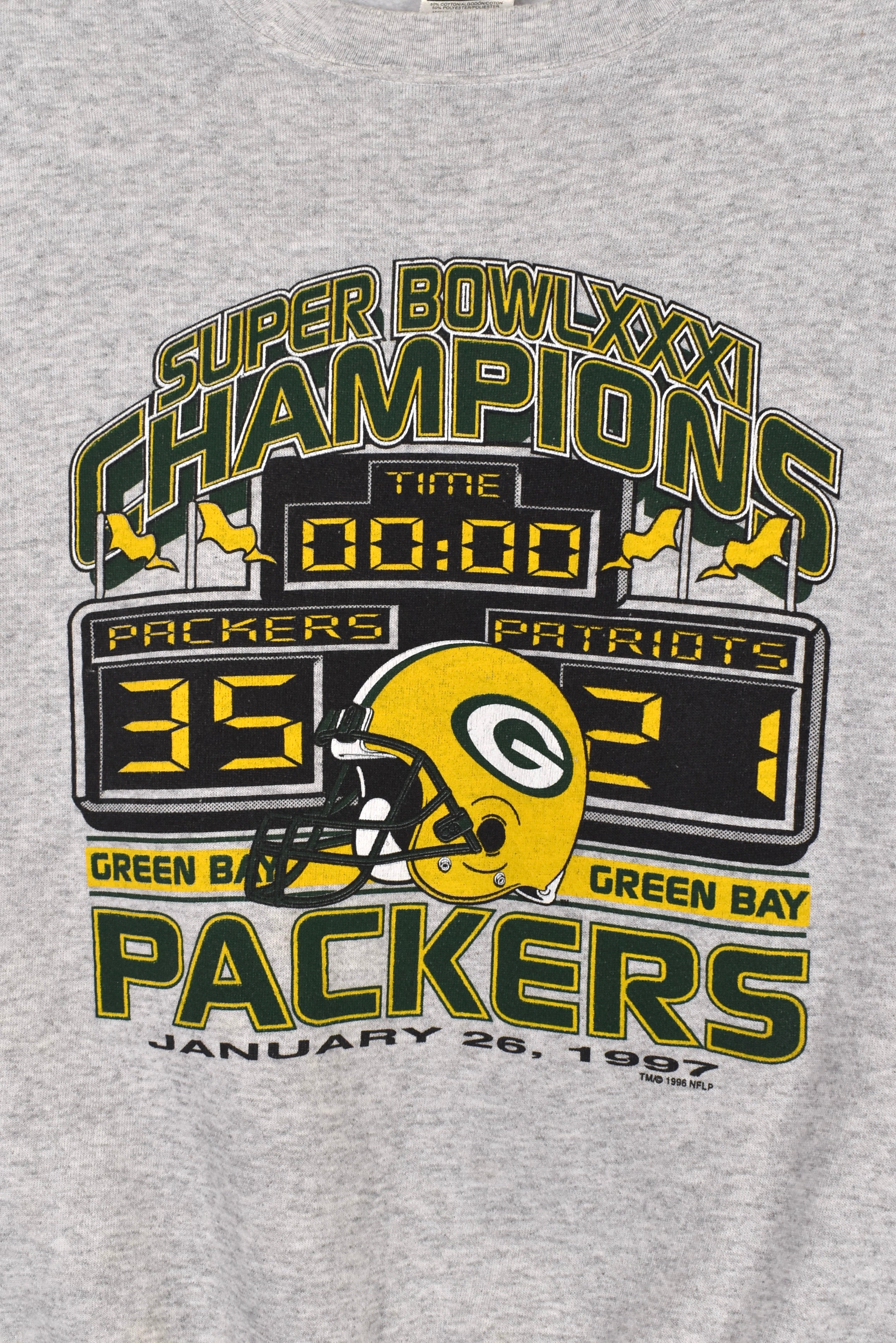 Vintage Green Bay Packers sweatshirt (L), 1996 grey graphic crewneck