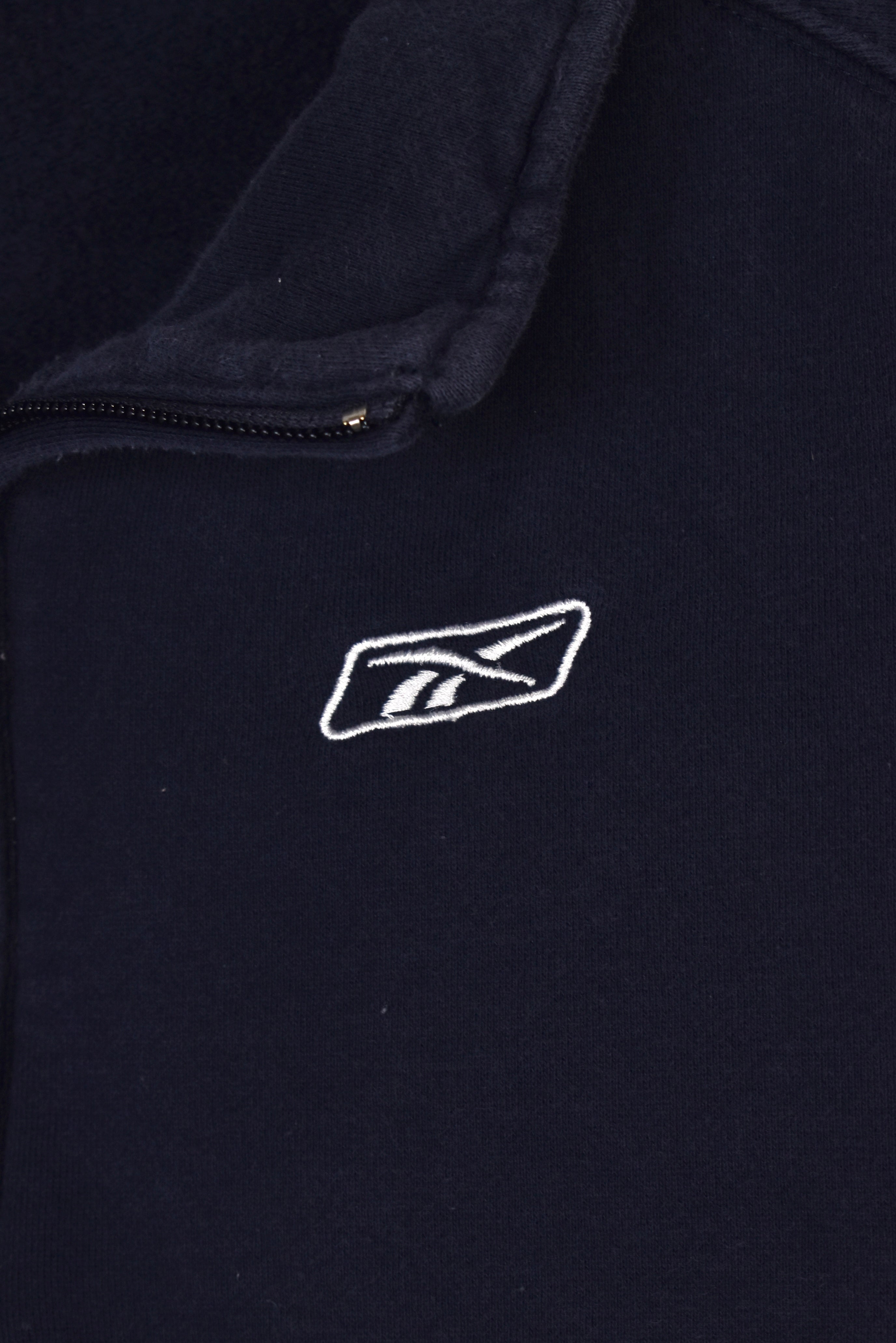 Vintage Reebok 1/4 zip (L), navy embroidered sweatshirt