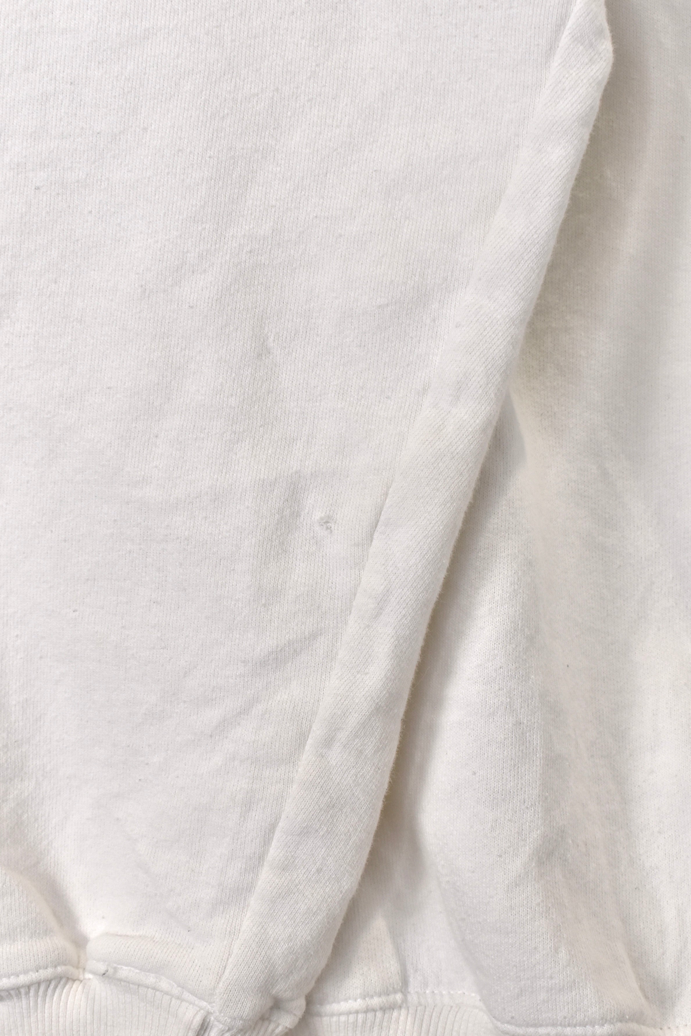 Modern Champion sweatshirt (L), white embroidered crewneck