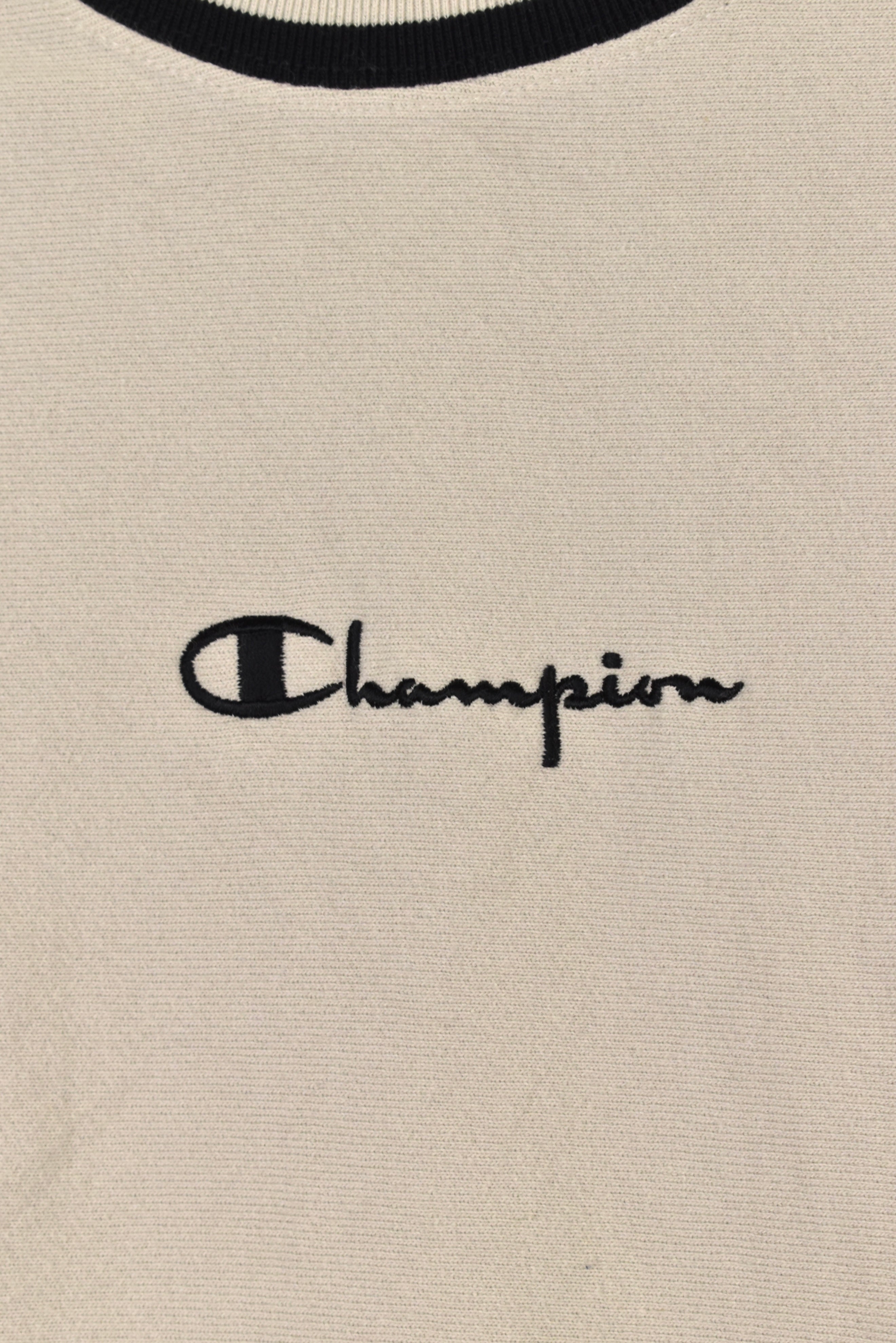 Modern Champion sweatshirt (XXL), beige embroidered crewneck