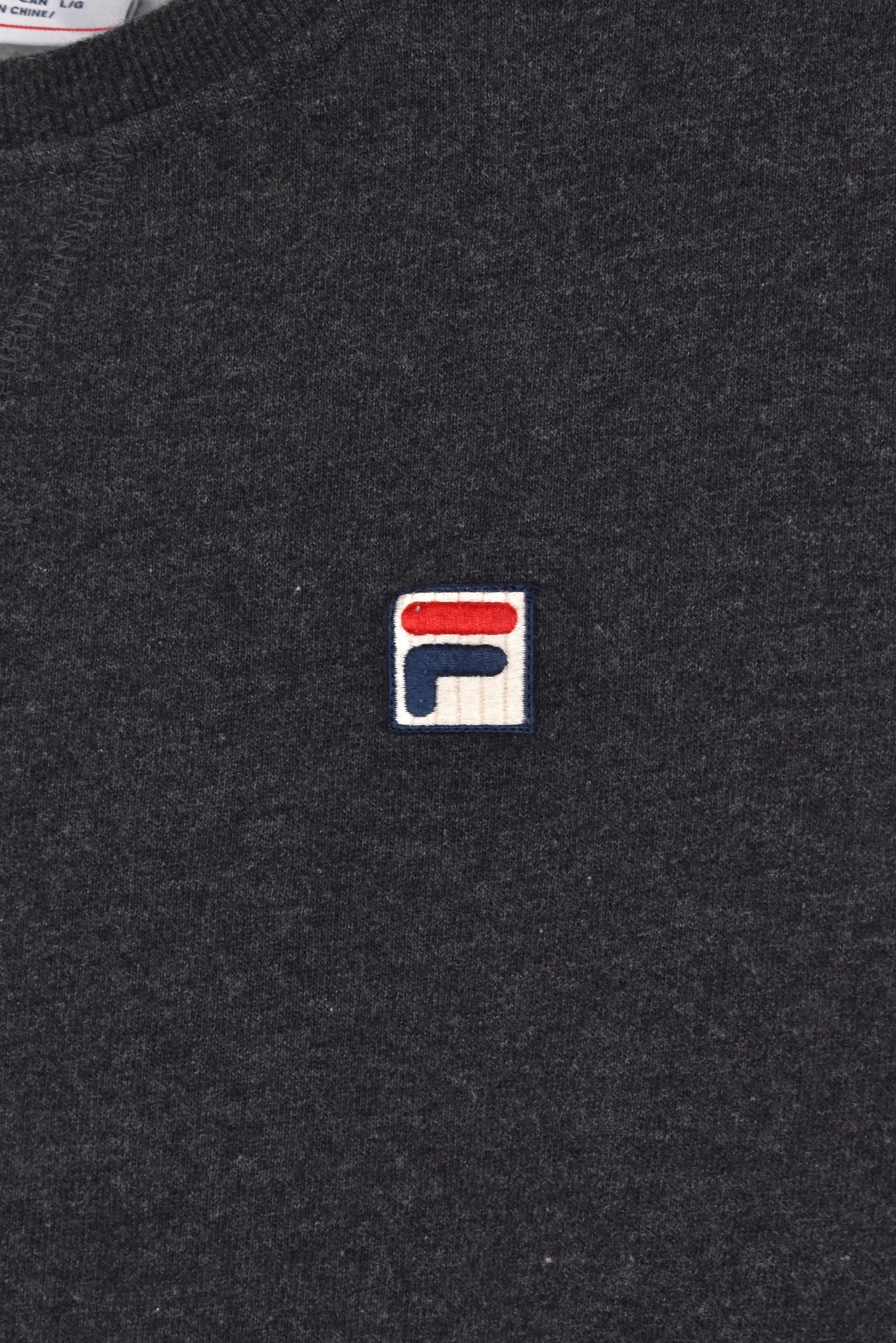 Womens vintage Fila sweatshirt (M), grey embroidered crewneck