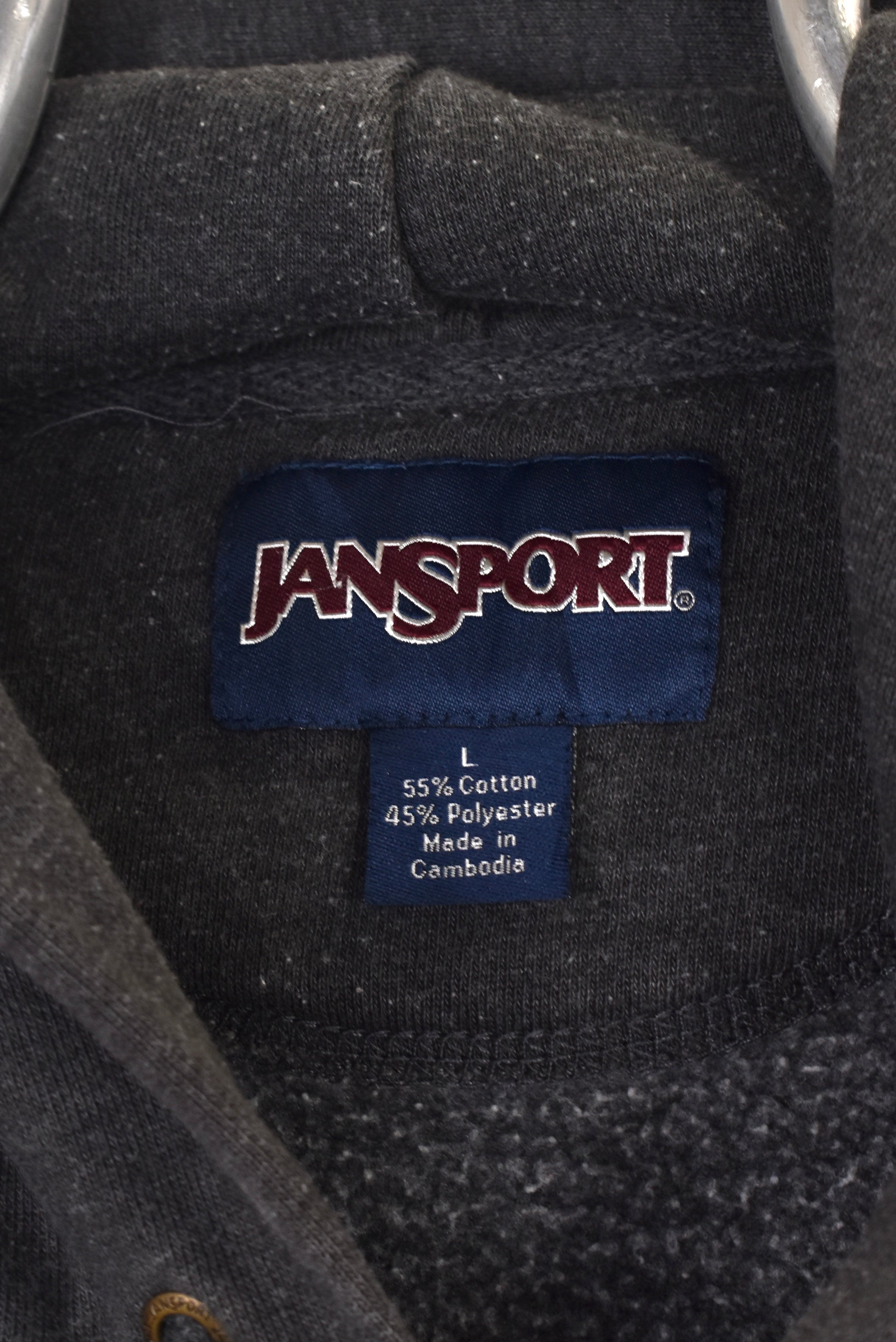 Vintage Penn State University hoodie, grey embroidered sweatshirt - Large