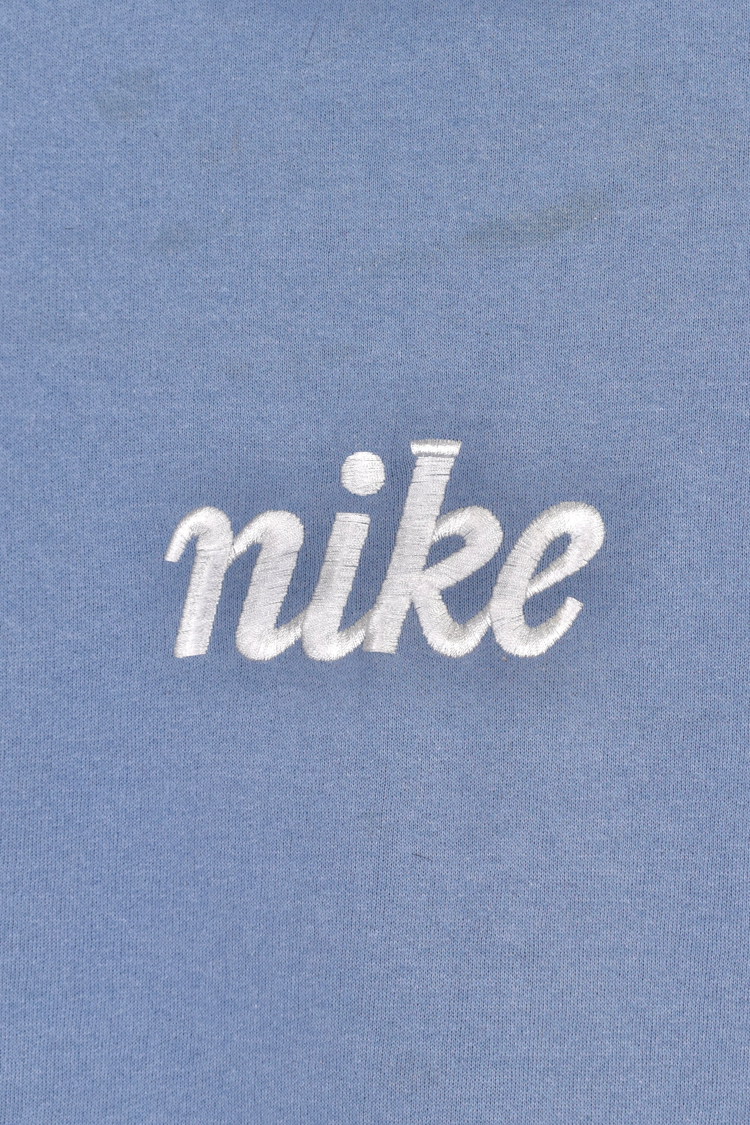 Womens vintage Nike sweatshirt, blue embroidered crewneck - Large