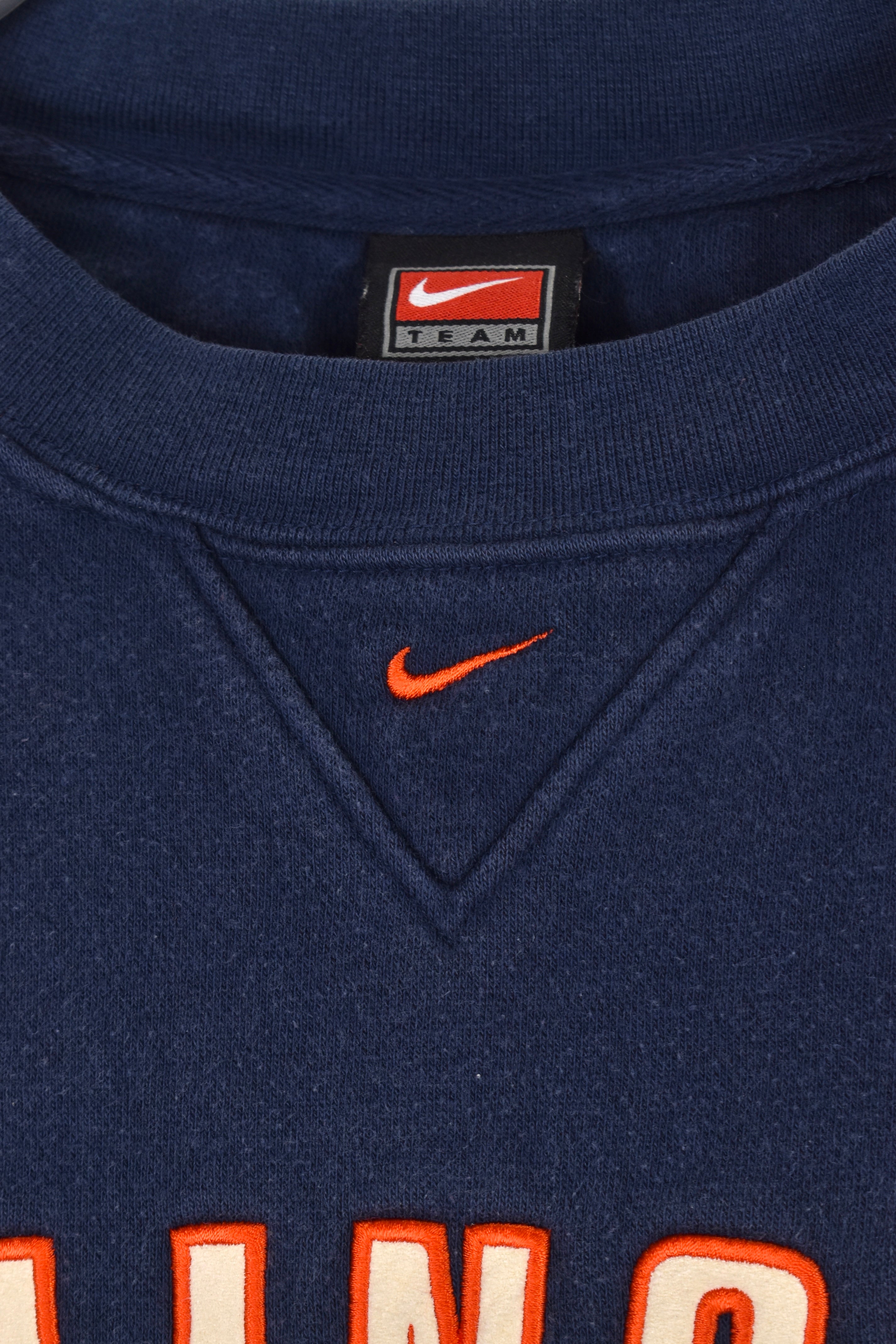 Vintage University of Illinois sweatshirt, navy Nike embroidered crewneck - XL