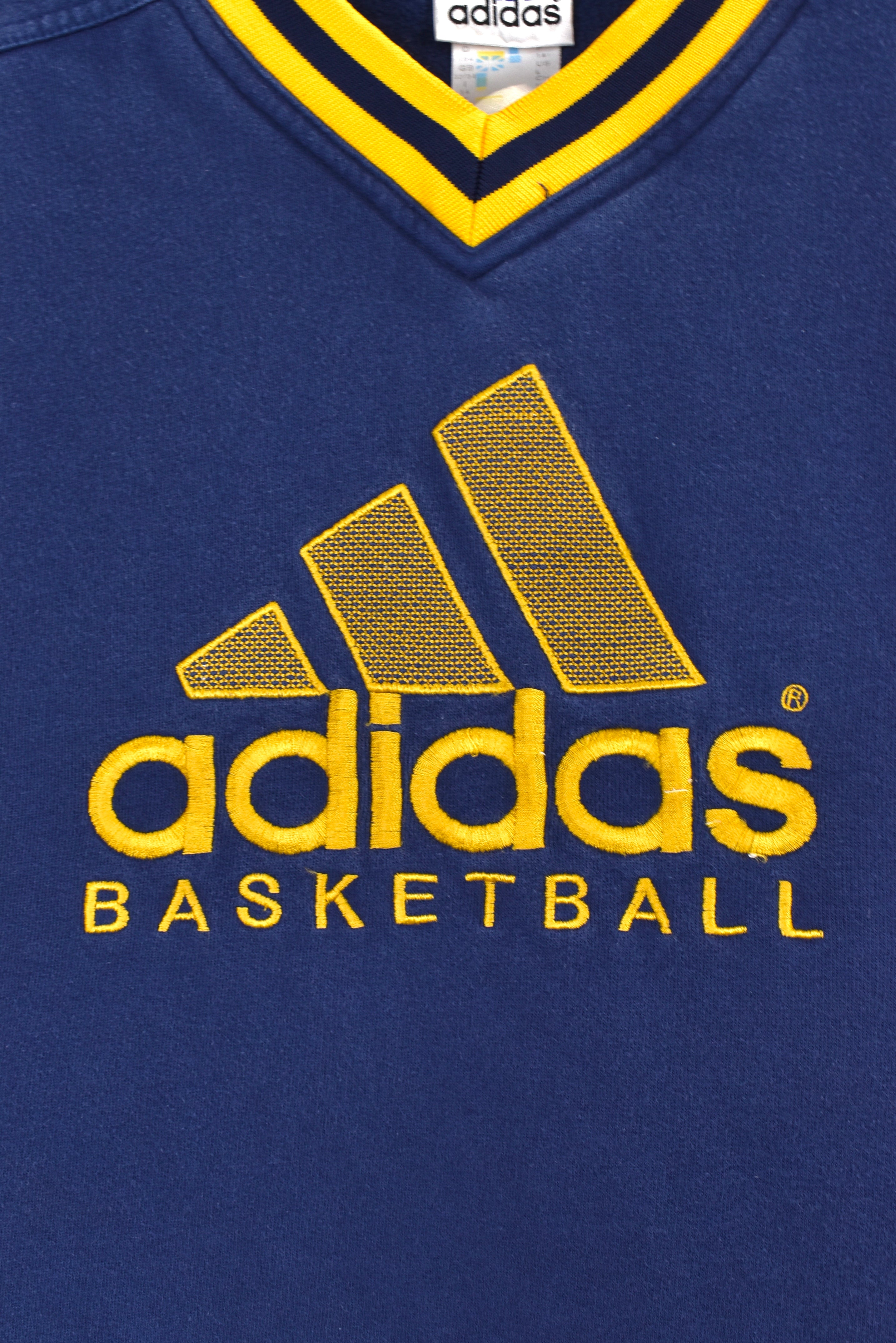 Vintage Adidas basketball sweatshirt, navy embroidered crewneck - XS