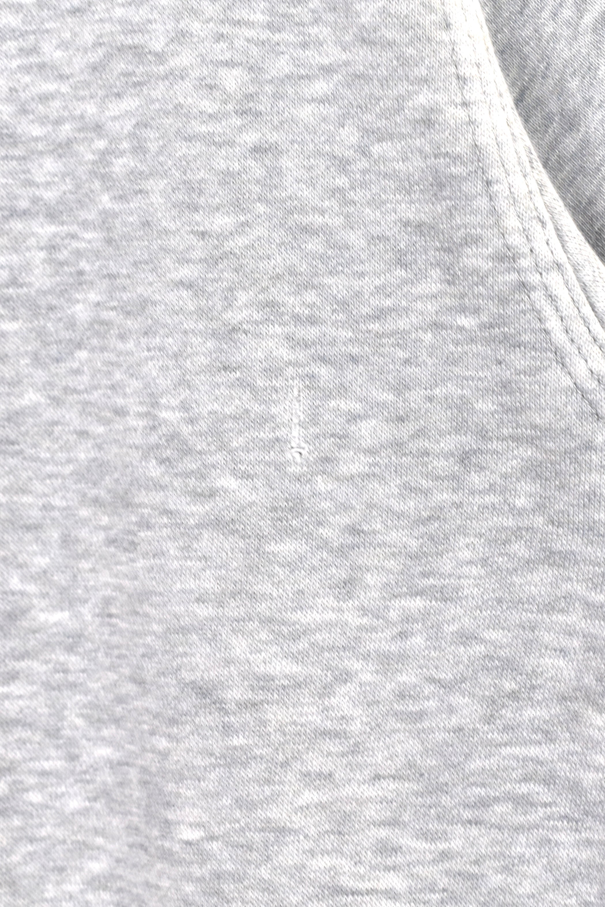 Vintage Nike hoodie, grey centre swoosh embroidered sweatshirt - Large