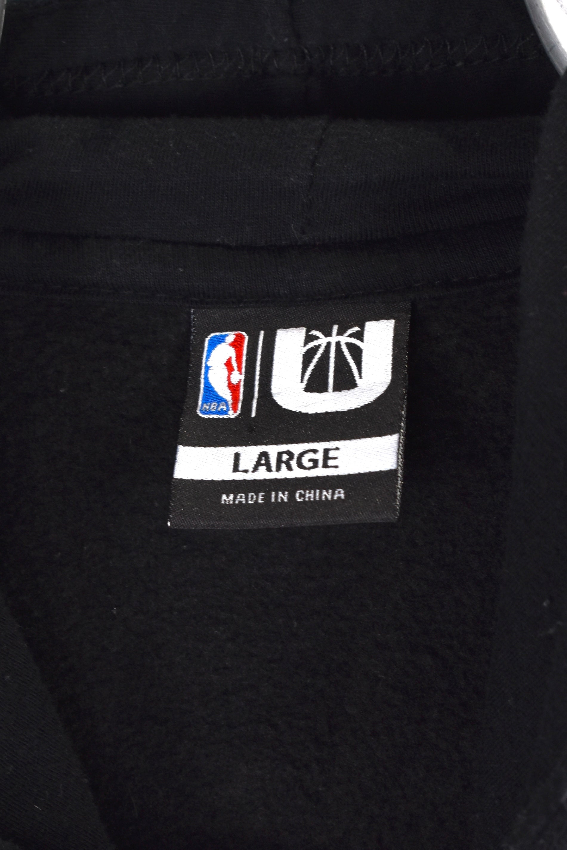 Modern Portland Trail Blazers hoodie Large, NBA black sweatshirt