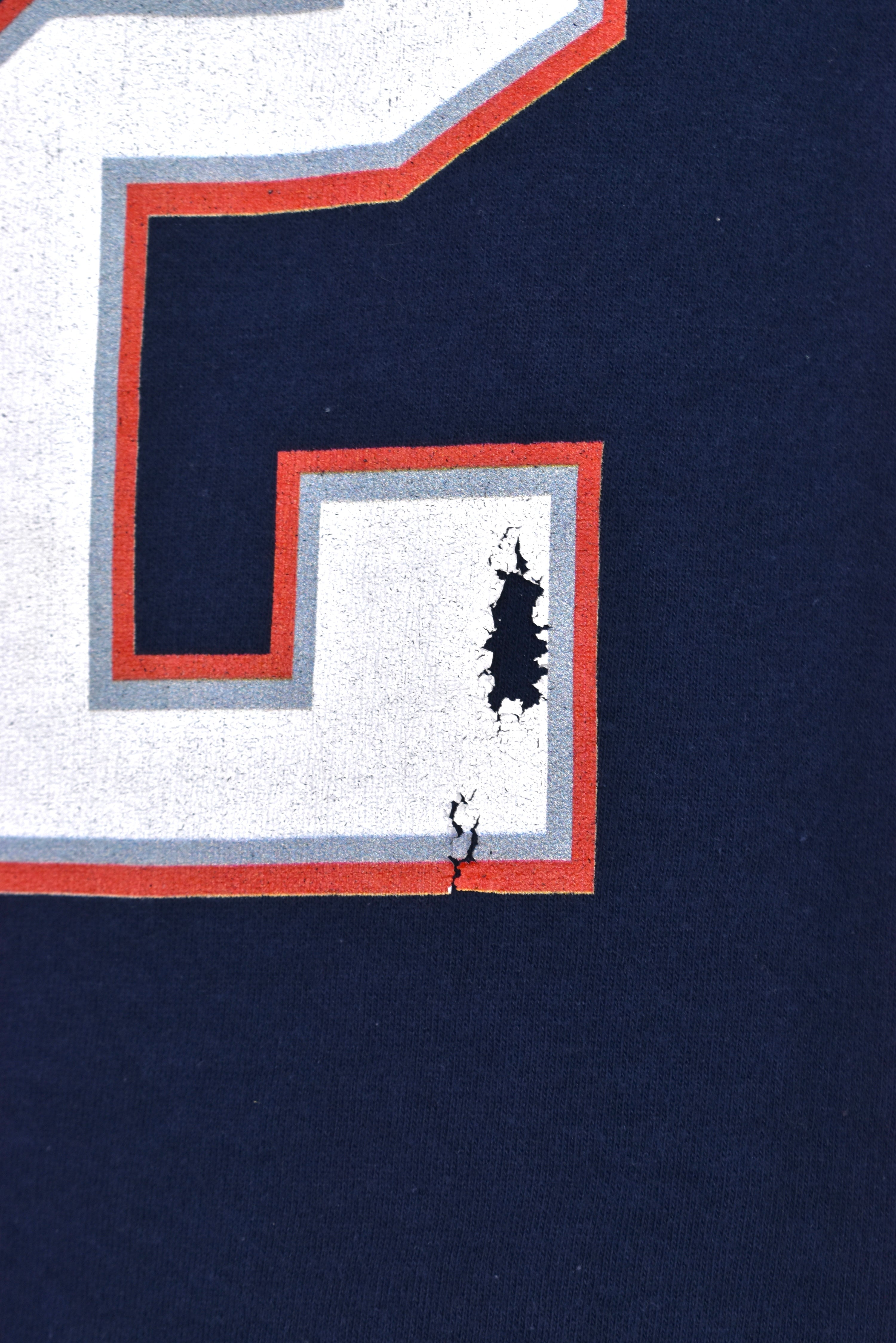 Vintage New England Patriots hoodie Medium, navy NFL graphic sweatshirt