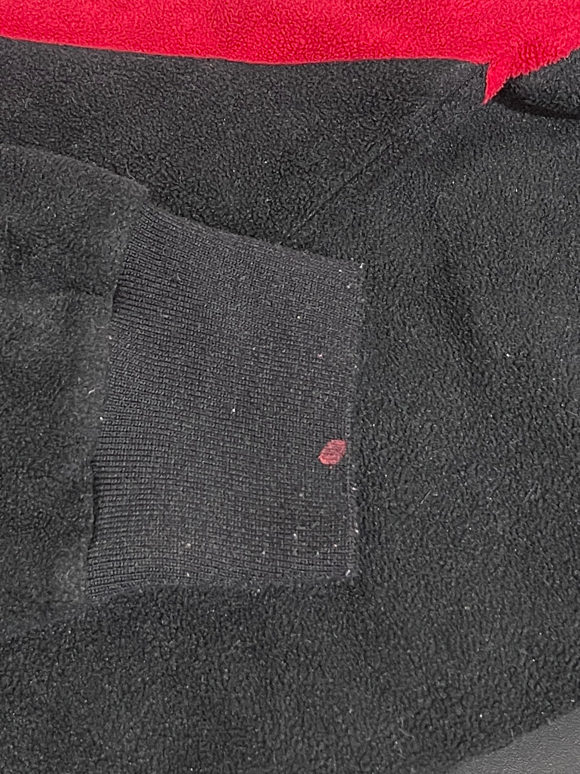 Vintage NASCAR fleece (XL), red embroidered quarter zip sweatshirt