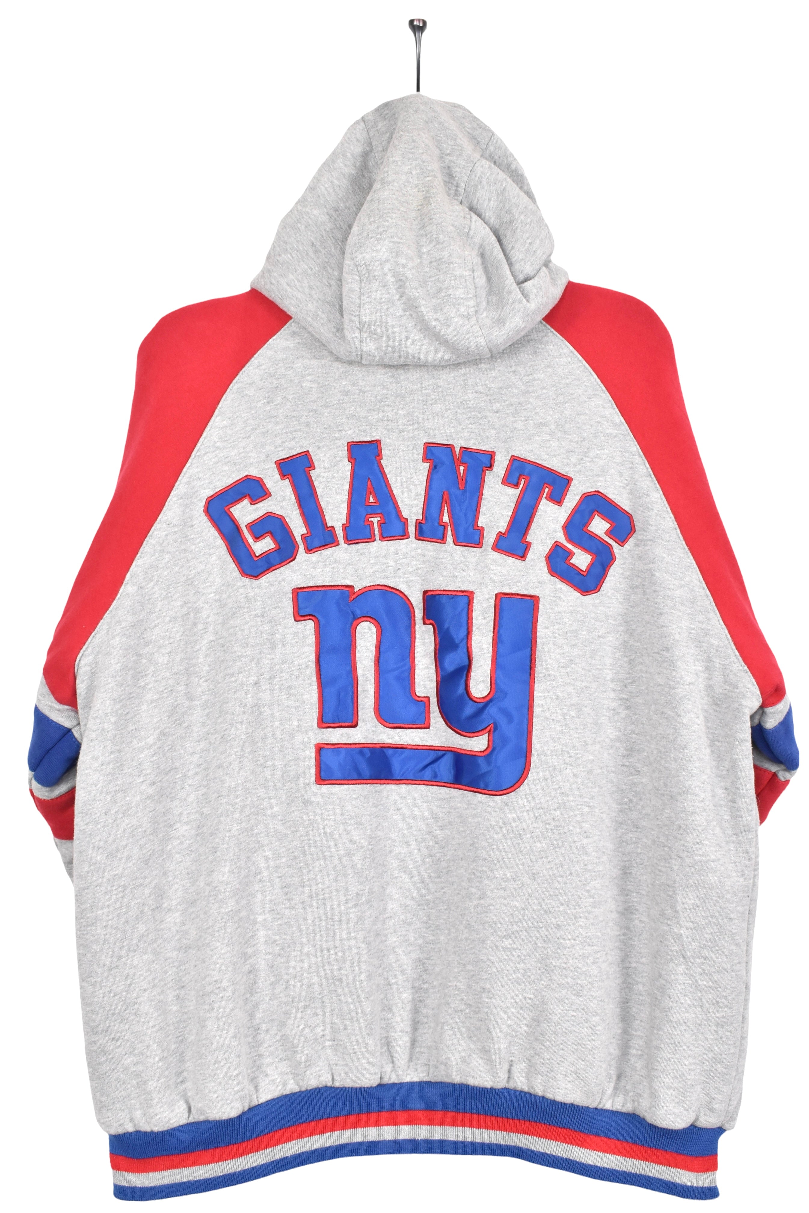 Vintage New York Giants jacket, NFL blue embroidered hoodie - AU Large PRO SPORT