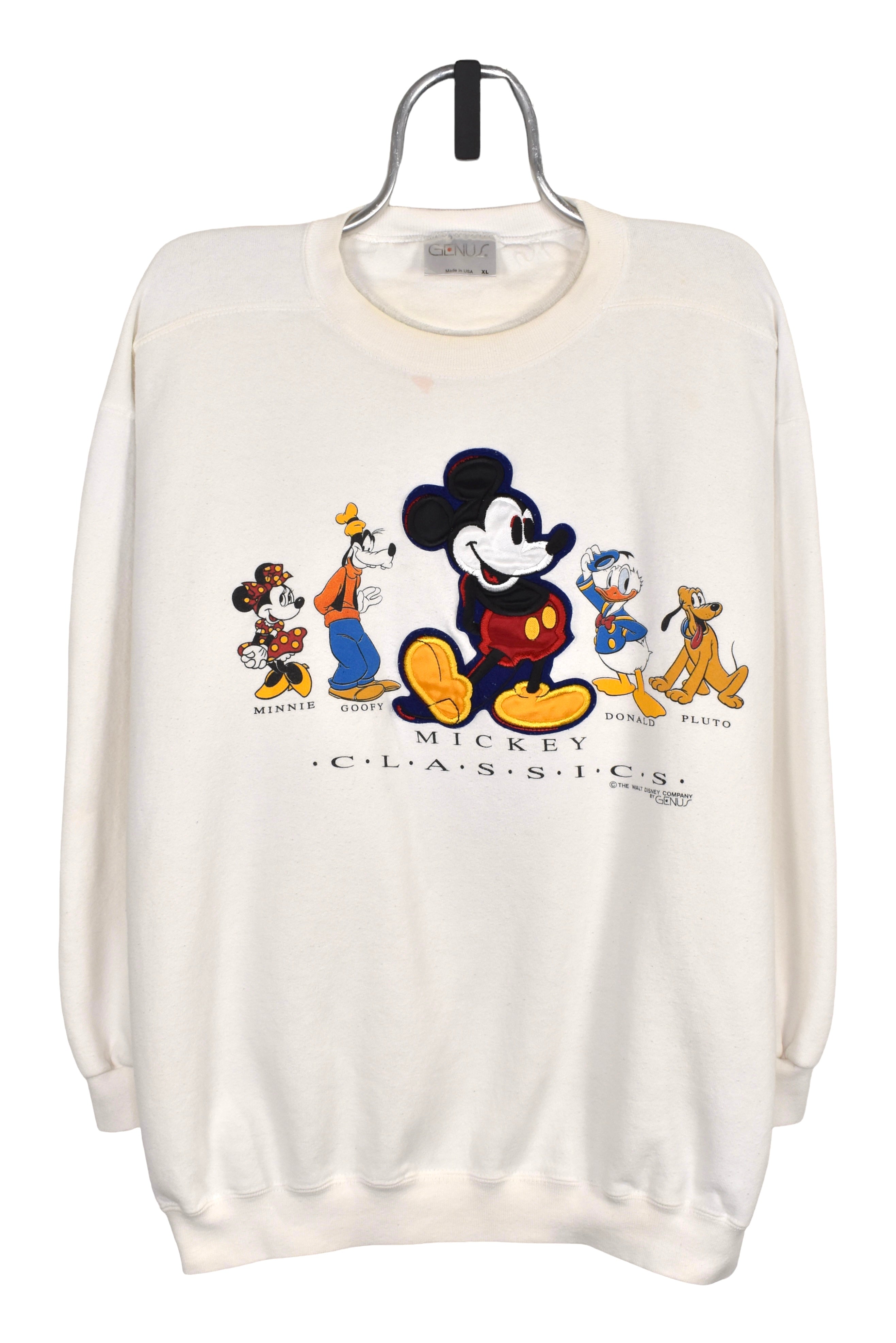 Vintage Mickey & friends sweatshirt (XXL), white Disney graphic crewneck