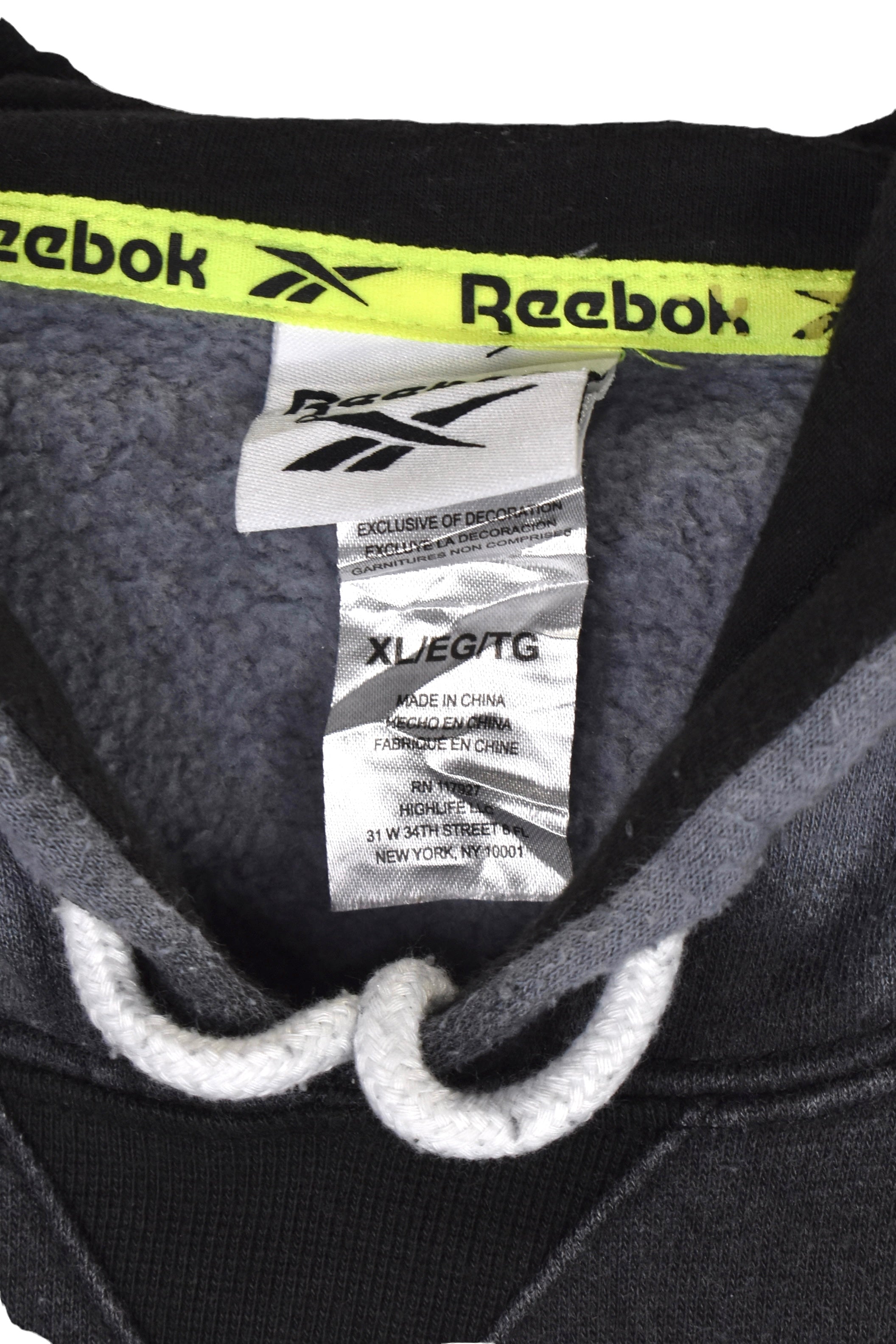 Modern Reebok hoodie (XL), grey tie dye sweatshirt