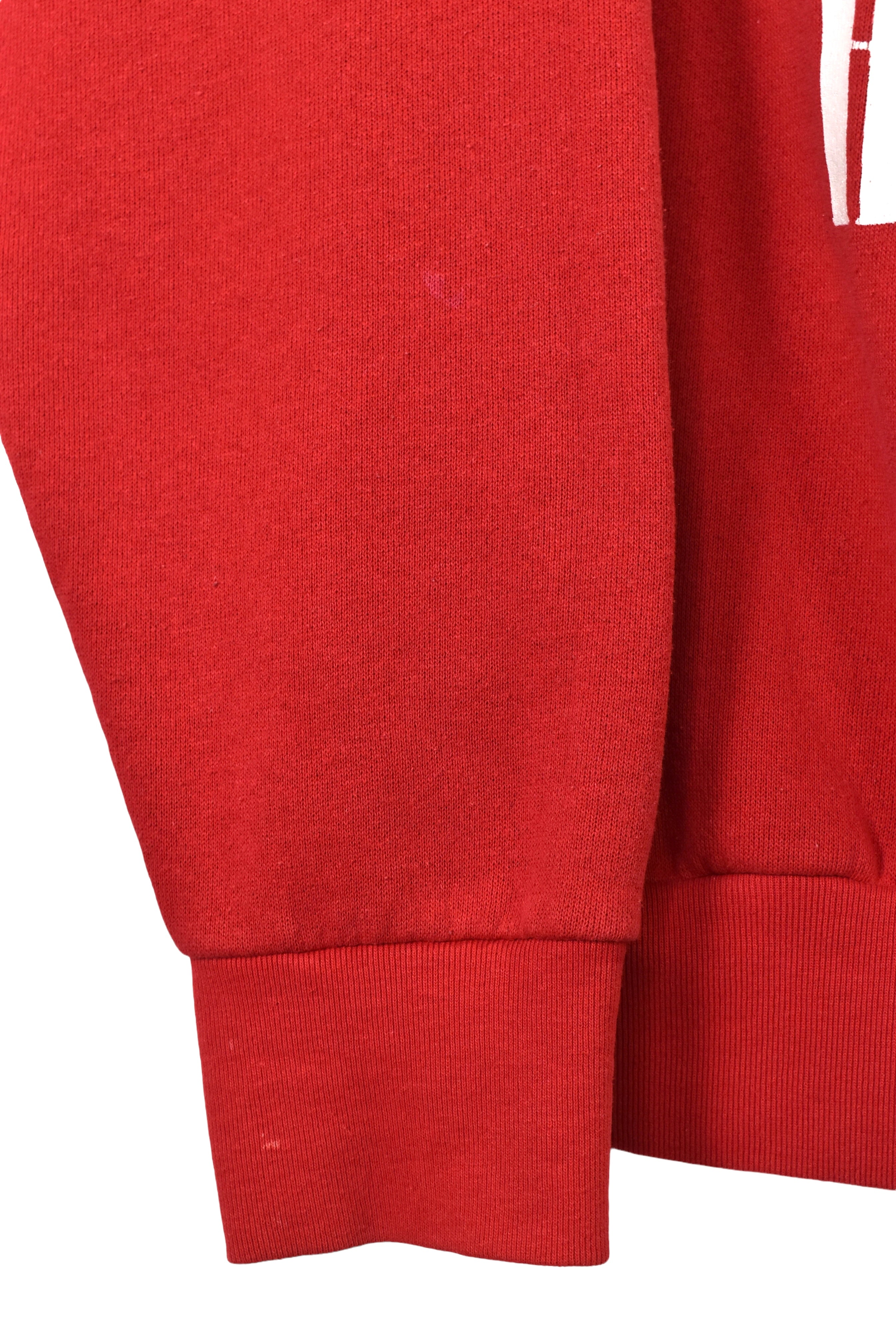 Vintage Indiana University sweatshirt, red Hoosiers graphic crewneck - Large