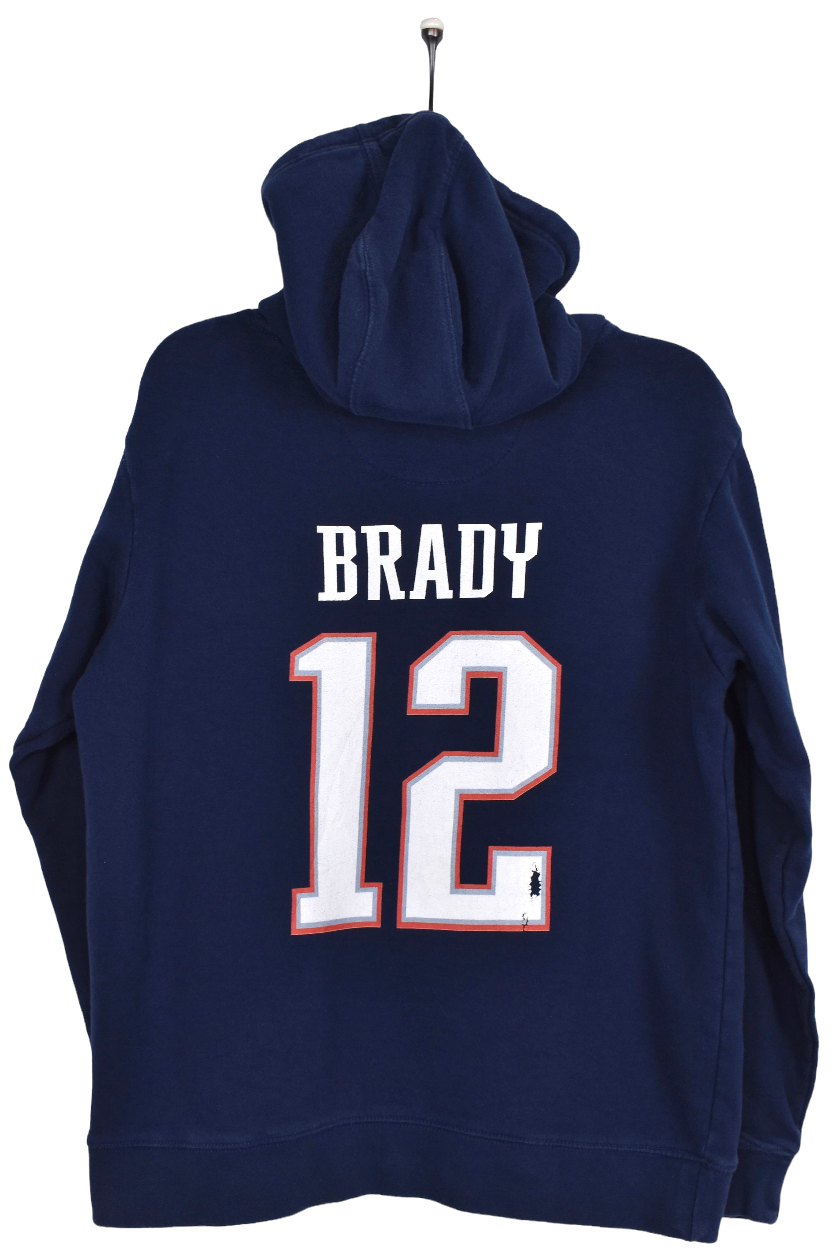 Vintage New England Patriots hoodie Medium, navy NFL graphic sweatshirt