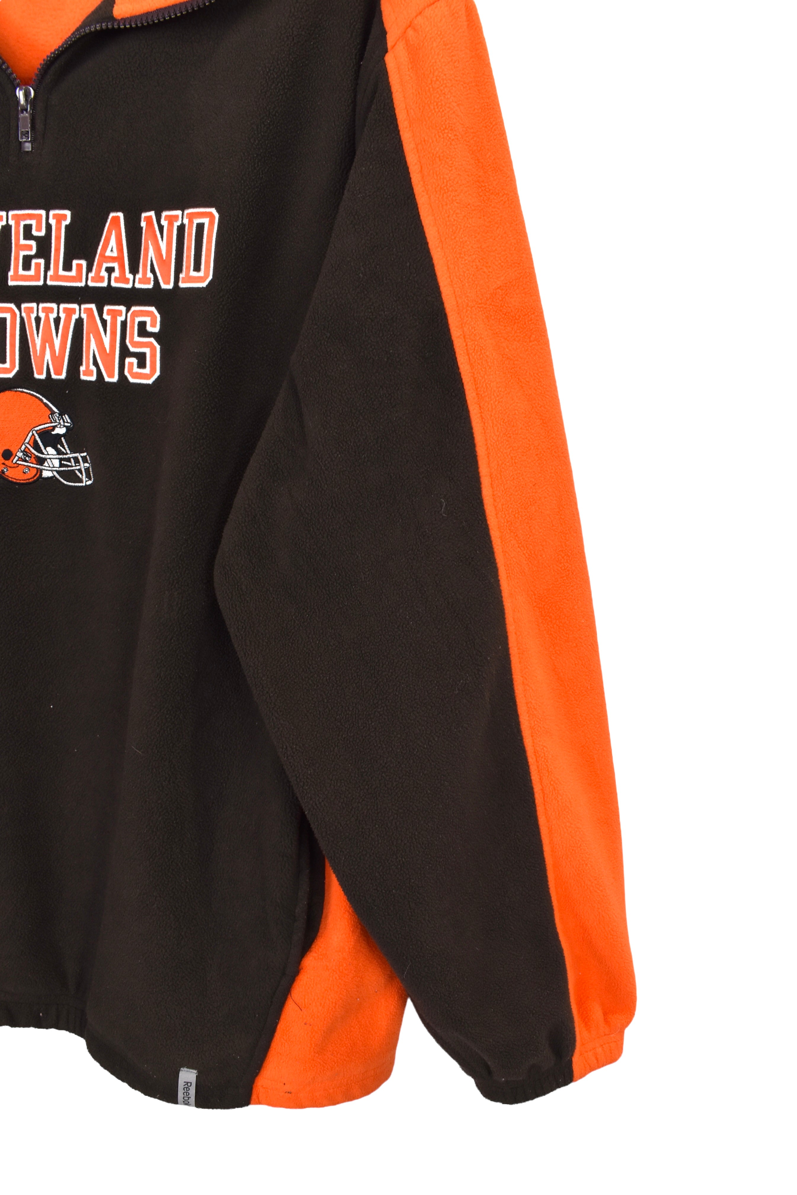 Vintage Cleveland Browns fleece XL, brown embroidered sweatshirt