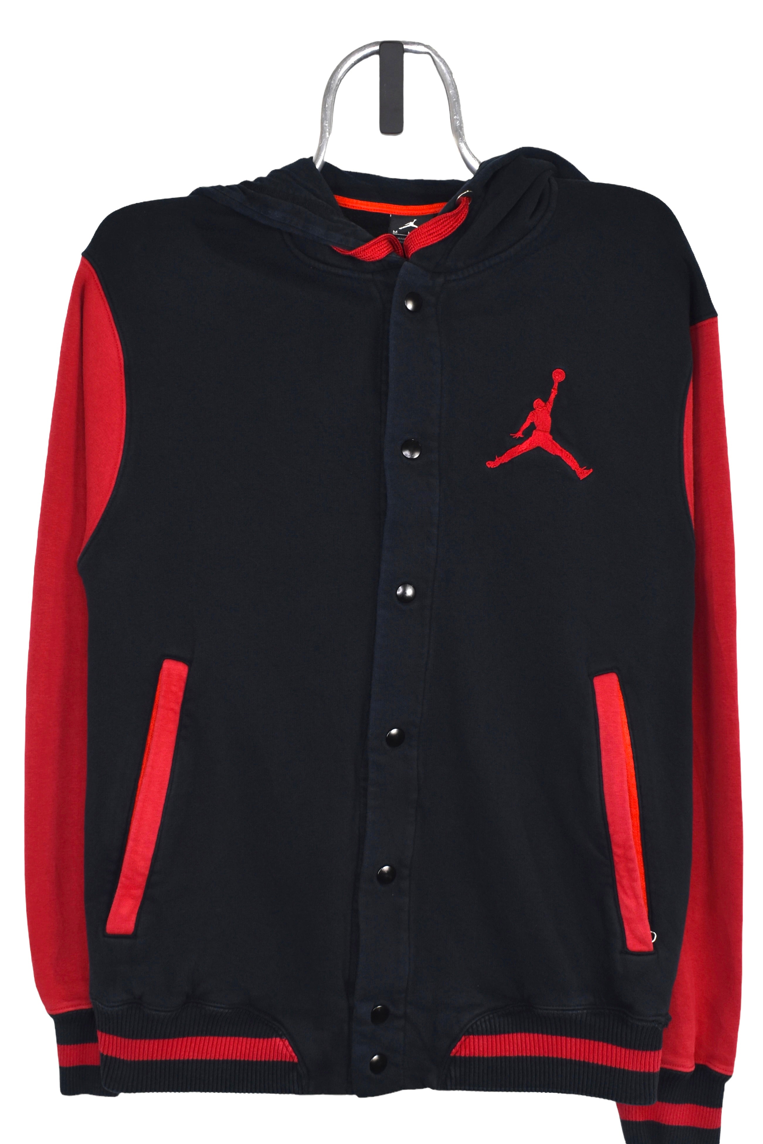 Vintage Nike Air Jordan jacket Medium, black embroidered hoodie