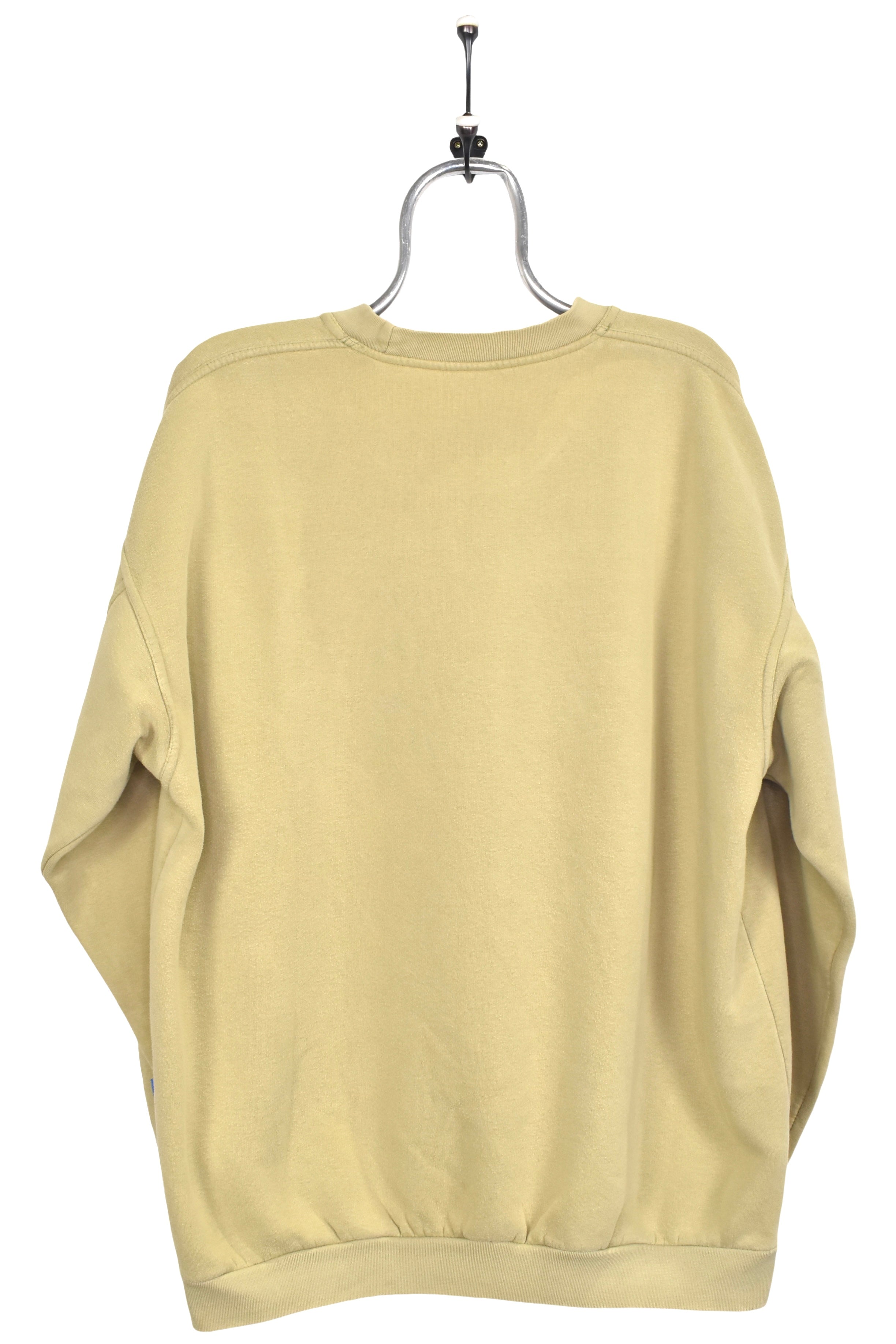 Vintage Nike sweatshirt, beige embroidered crewneck - XL
