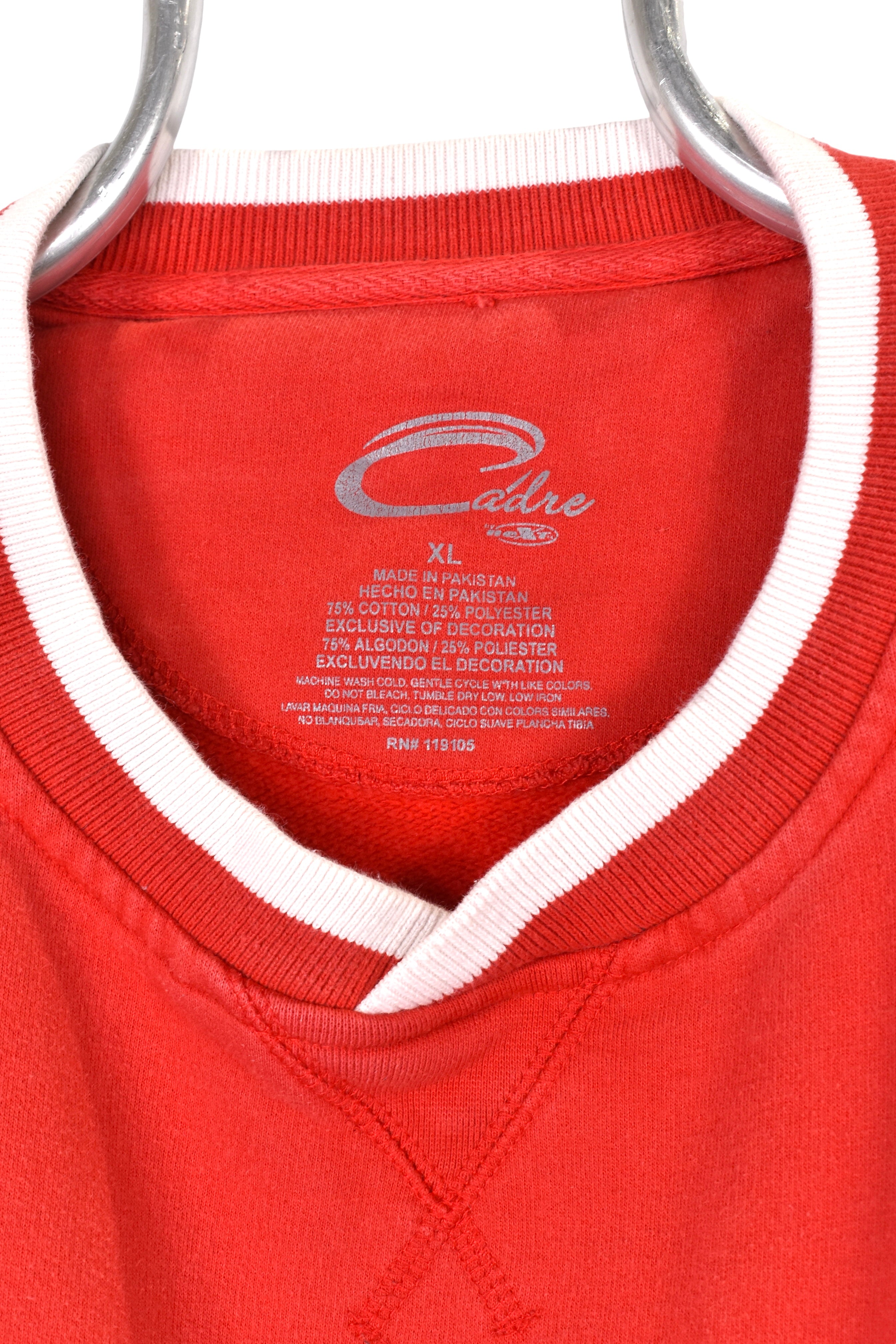 Vintage Ohio State University sweatshirt, red embroidered crewneck - XL