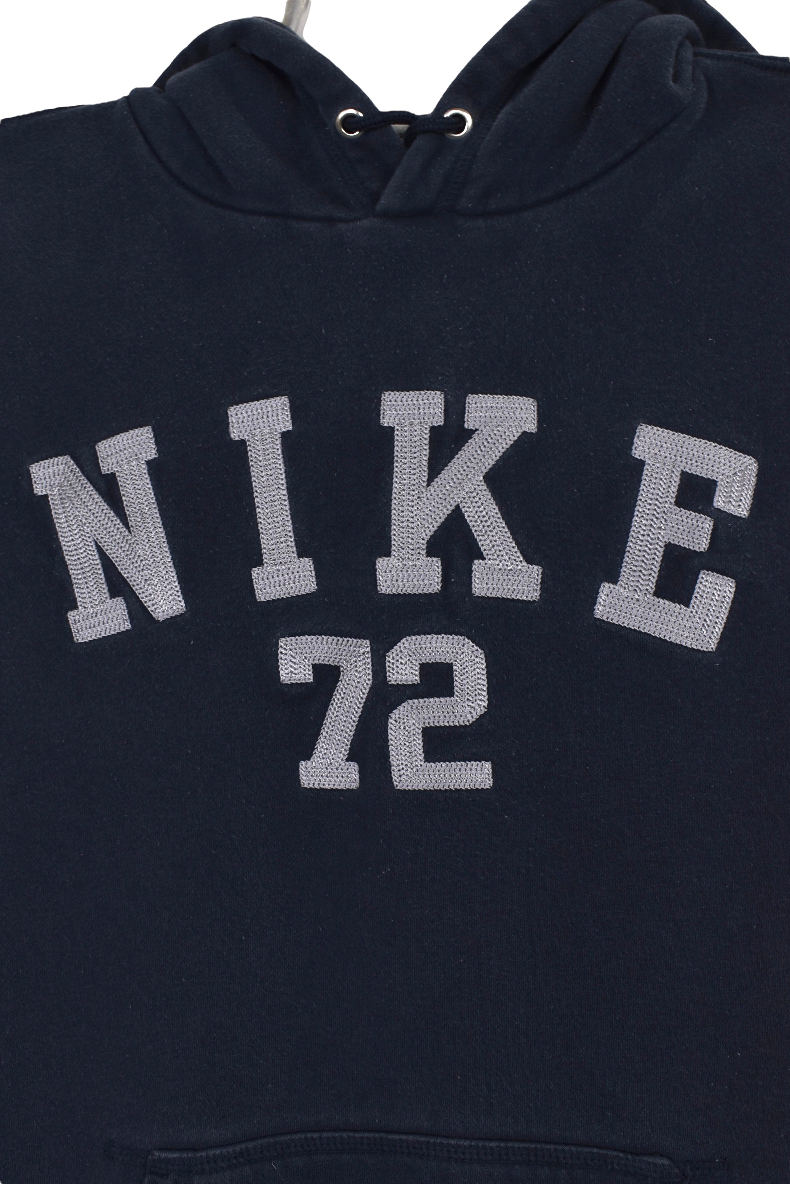 Vintage Nike hoodie (L), navy embroidered sweatshirt