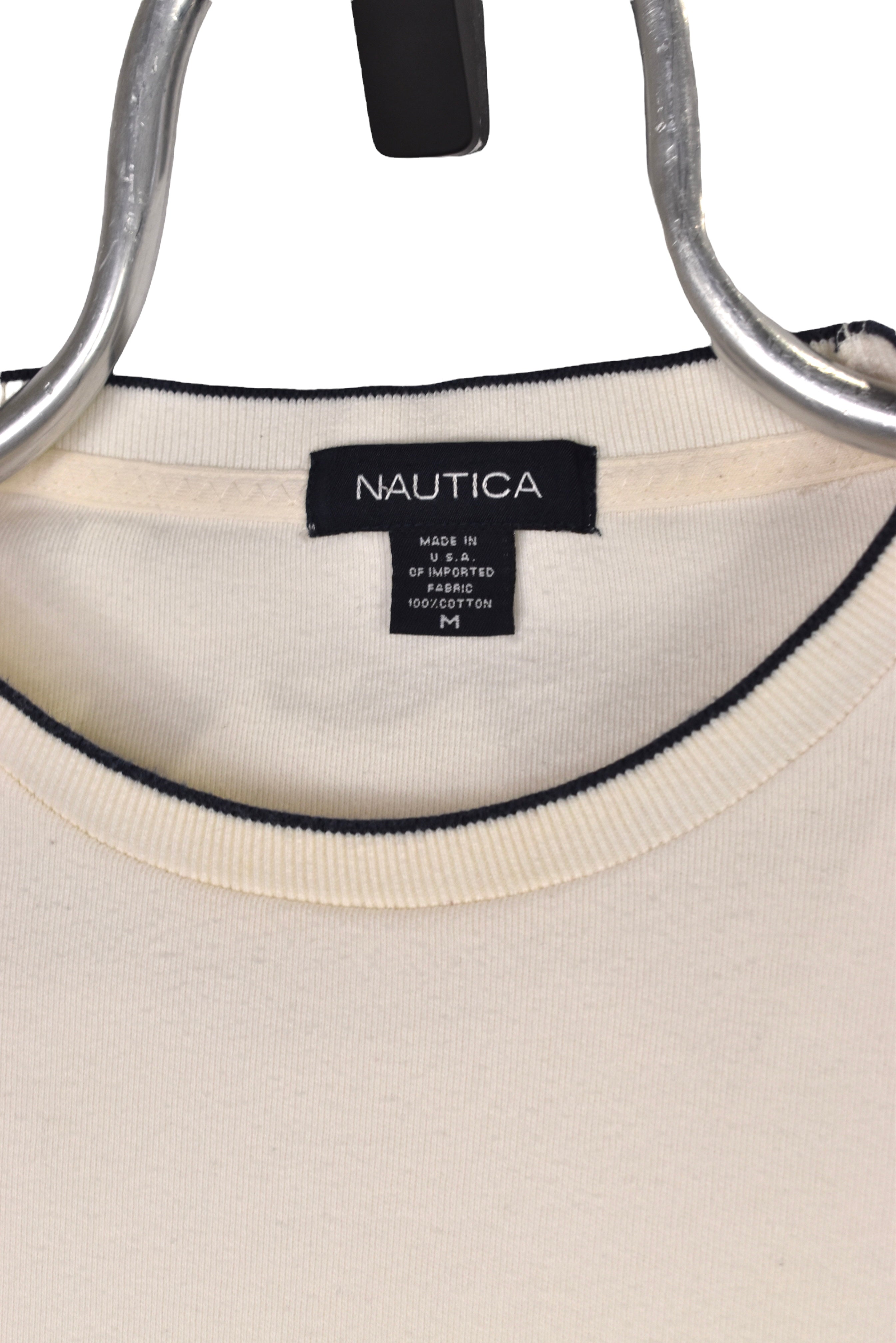 Vintage Nautica sweatshirt (M), white embroidered crewneck
