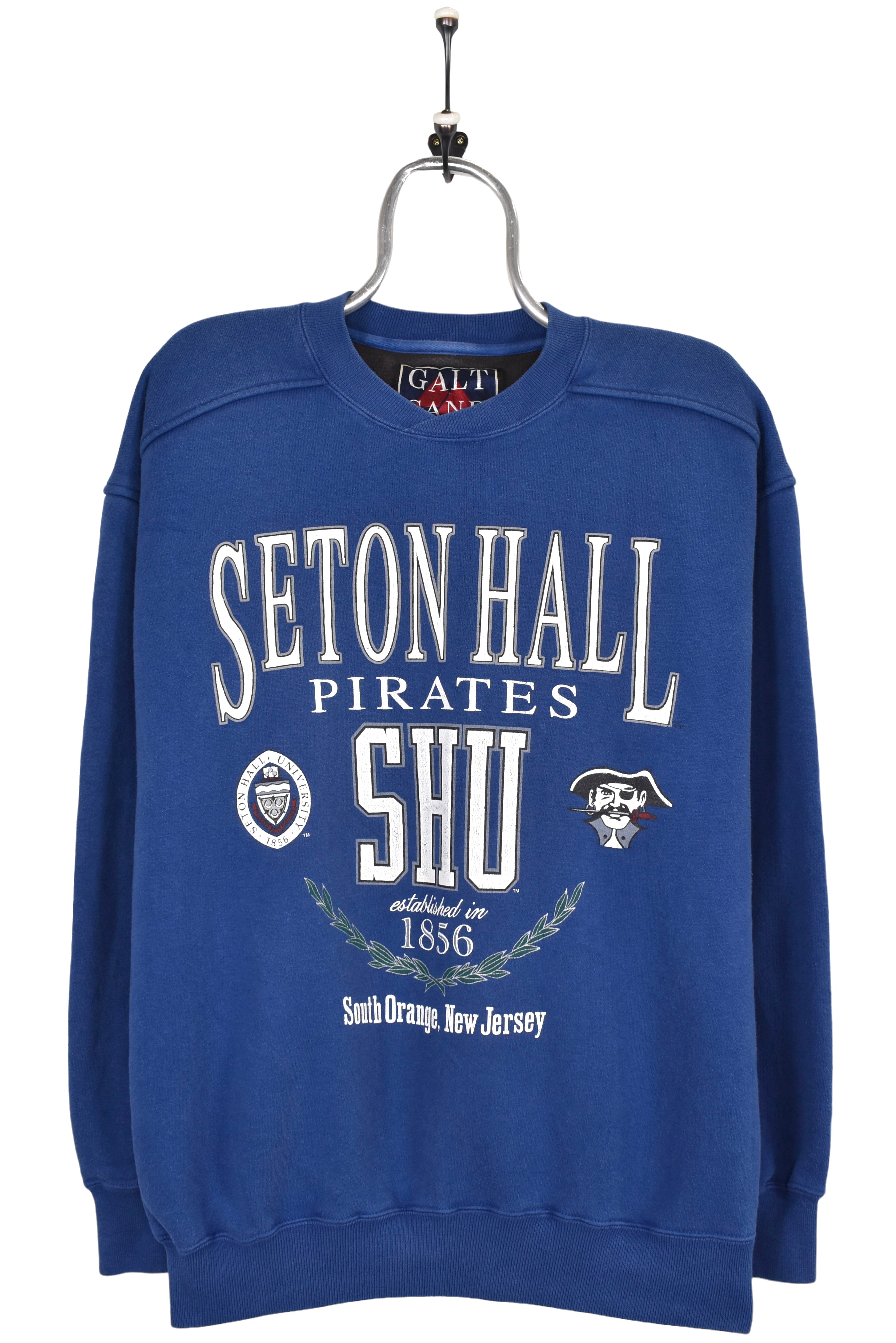 Vintage Seton Hall University sweatshirt, navy blue graphic crewneck - Large
