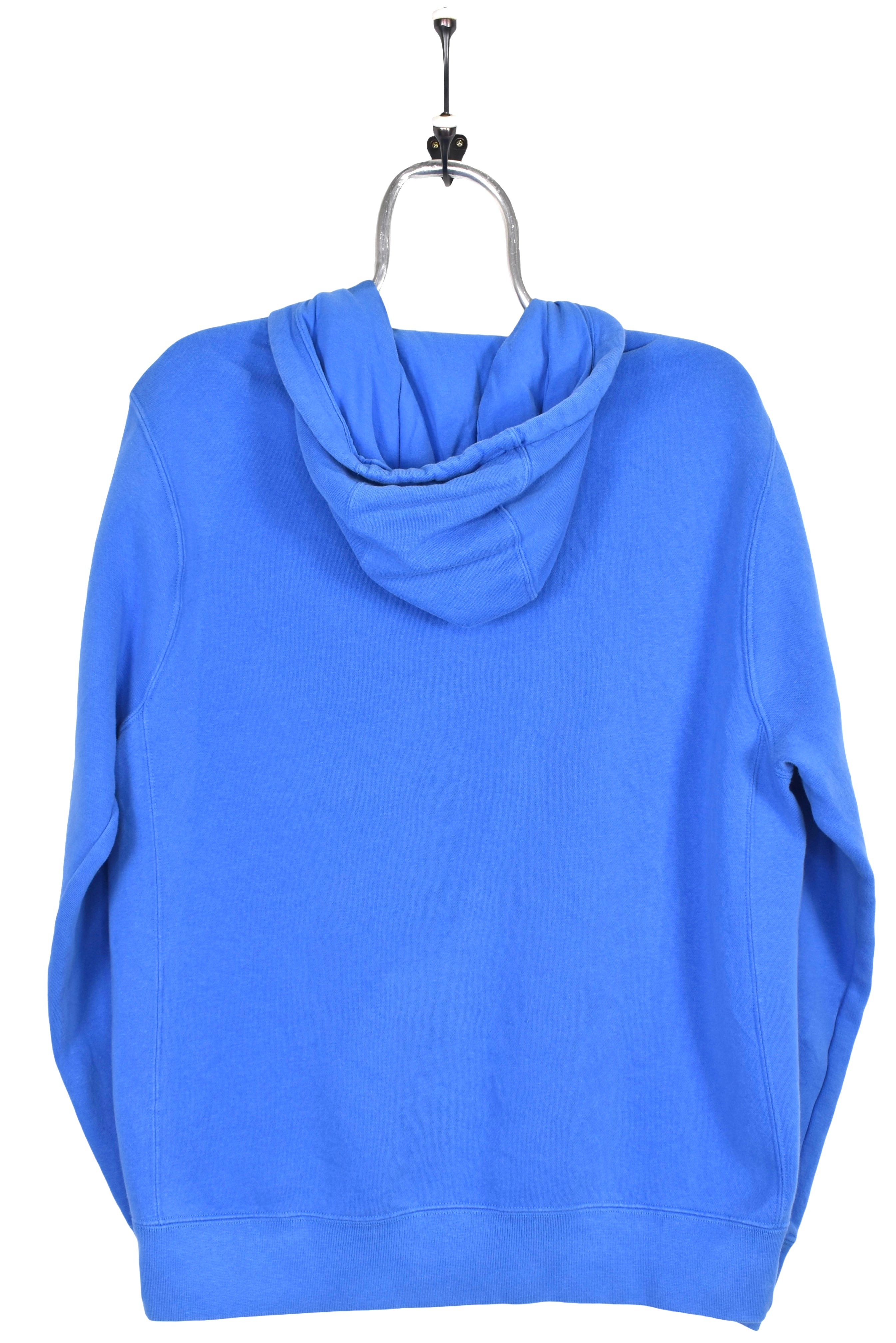 Vintage Nike hoodie, blue embroidered sweatshirt - Medium