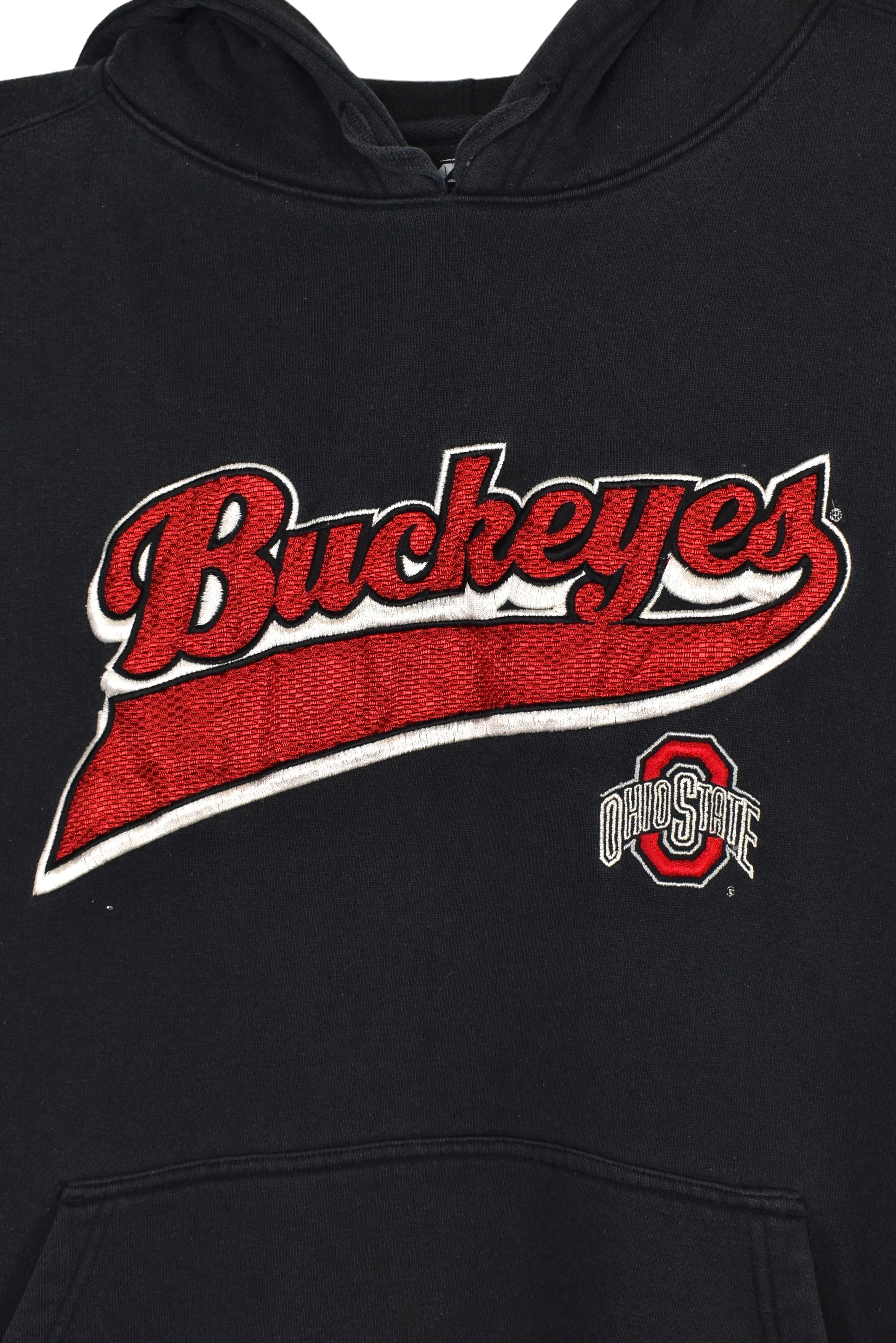 Vintage Ohio State University hoodie (XL), black embroidered sweatshirt