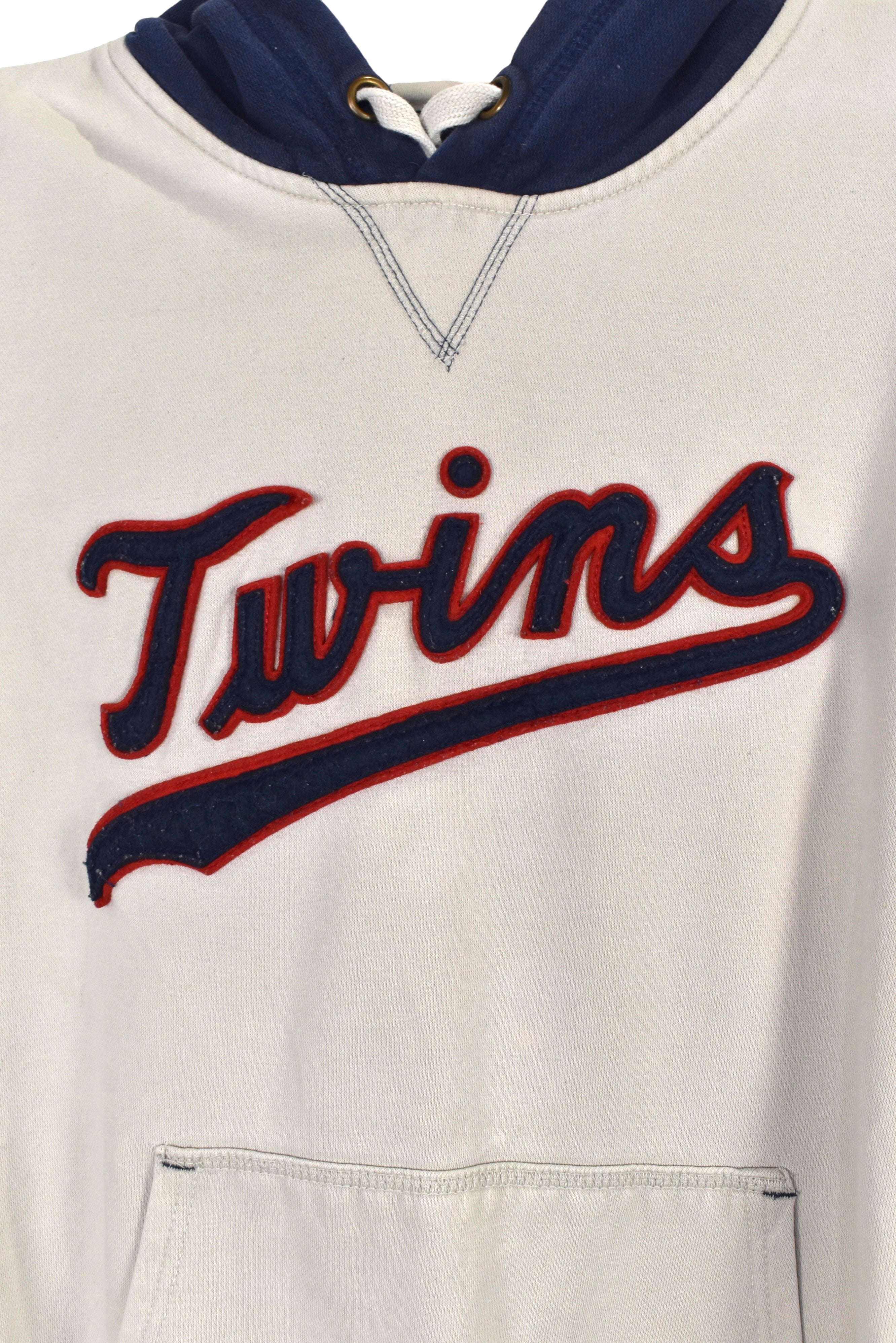 Vintage Minnesota Twins hoodie (L), cream MLB sweatshirt