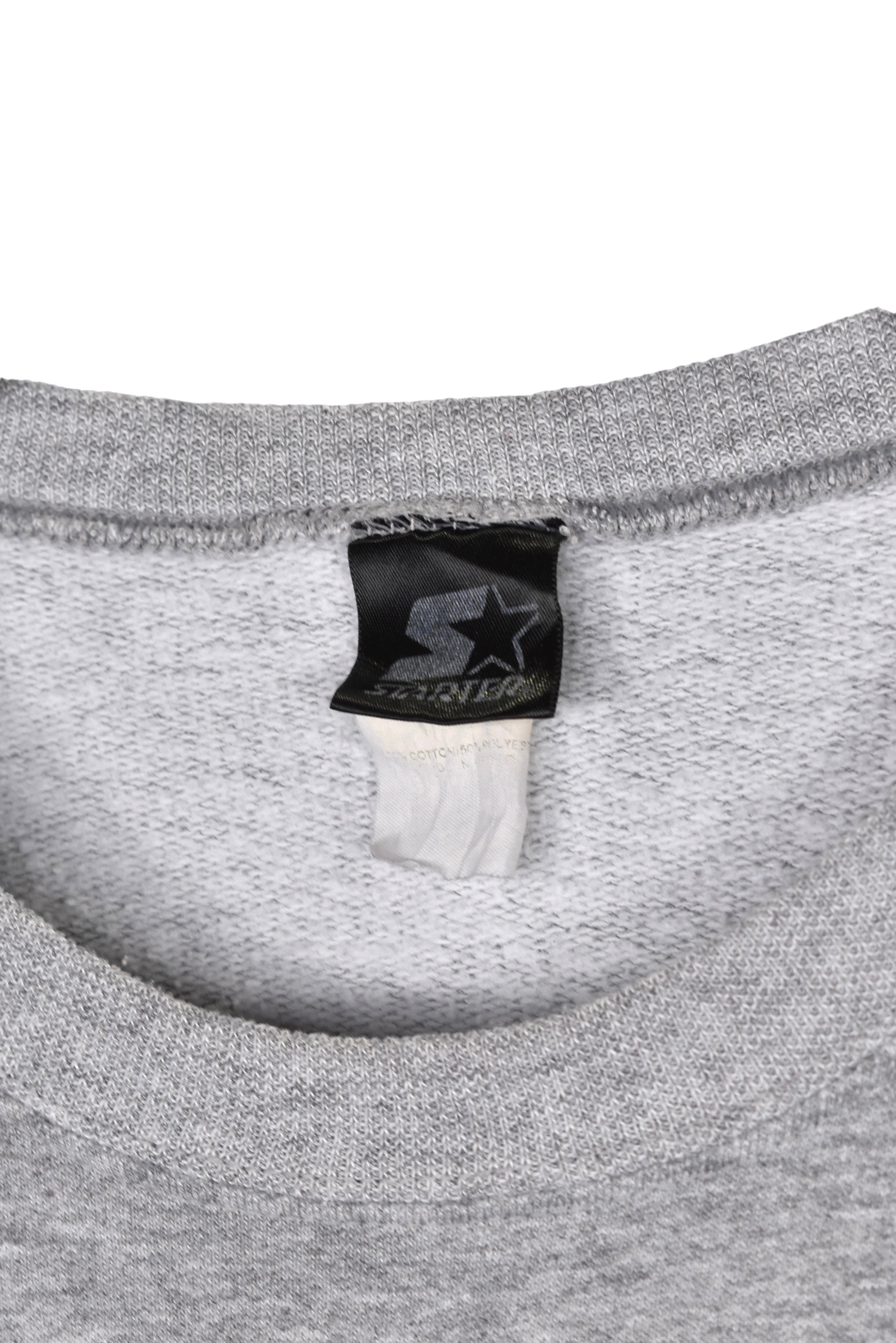 Vintage Starter sweatshirt XL, grey embroidered crewneck