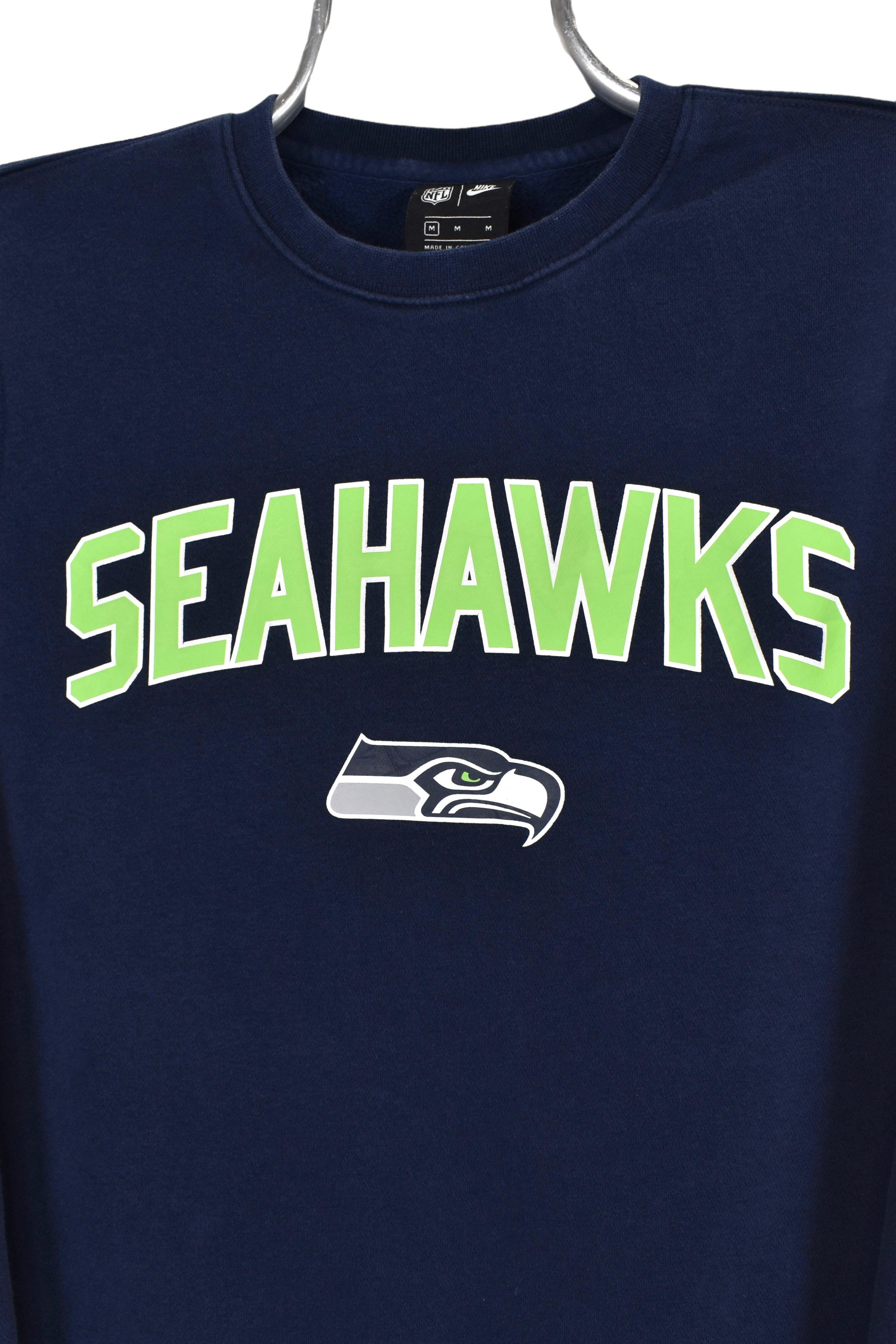 Vintage Seattle Seahawks sweatshirt (M), navy NFL graphic crewneck
