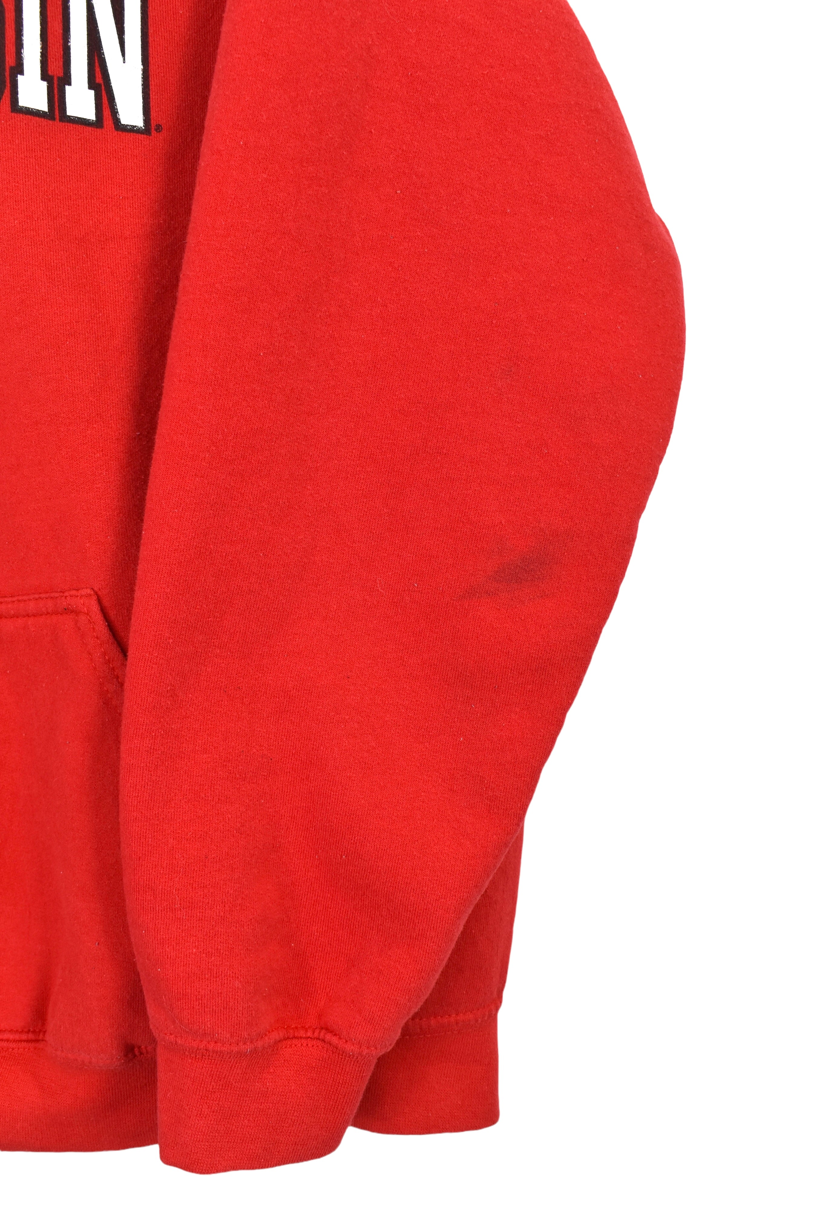 Vintage University of Wisconsin hoodie Small, red graphic sweatshirt