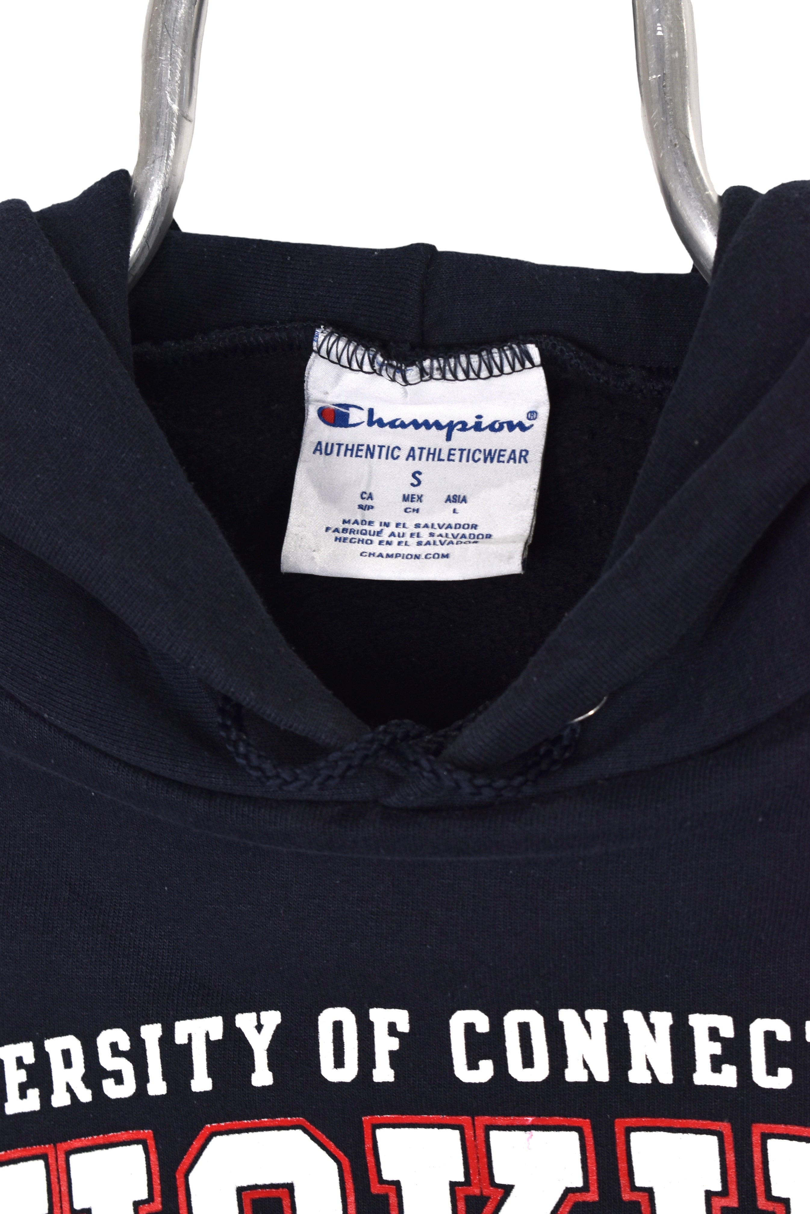 Vintage University of Connecticut hoodie (S), navy graphic sweatshirt