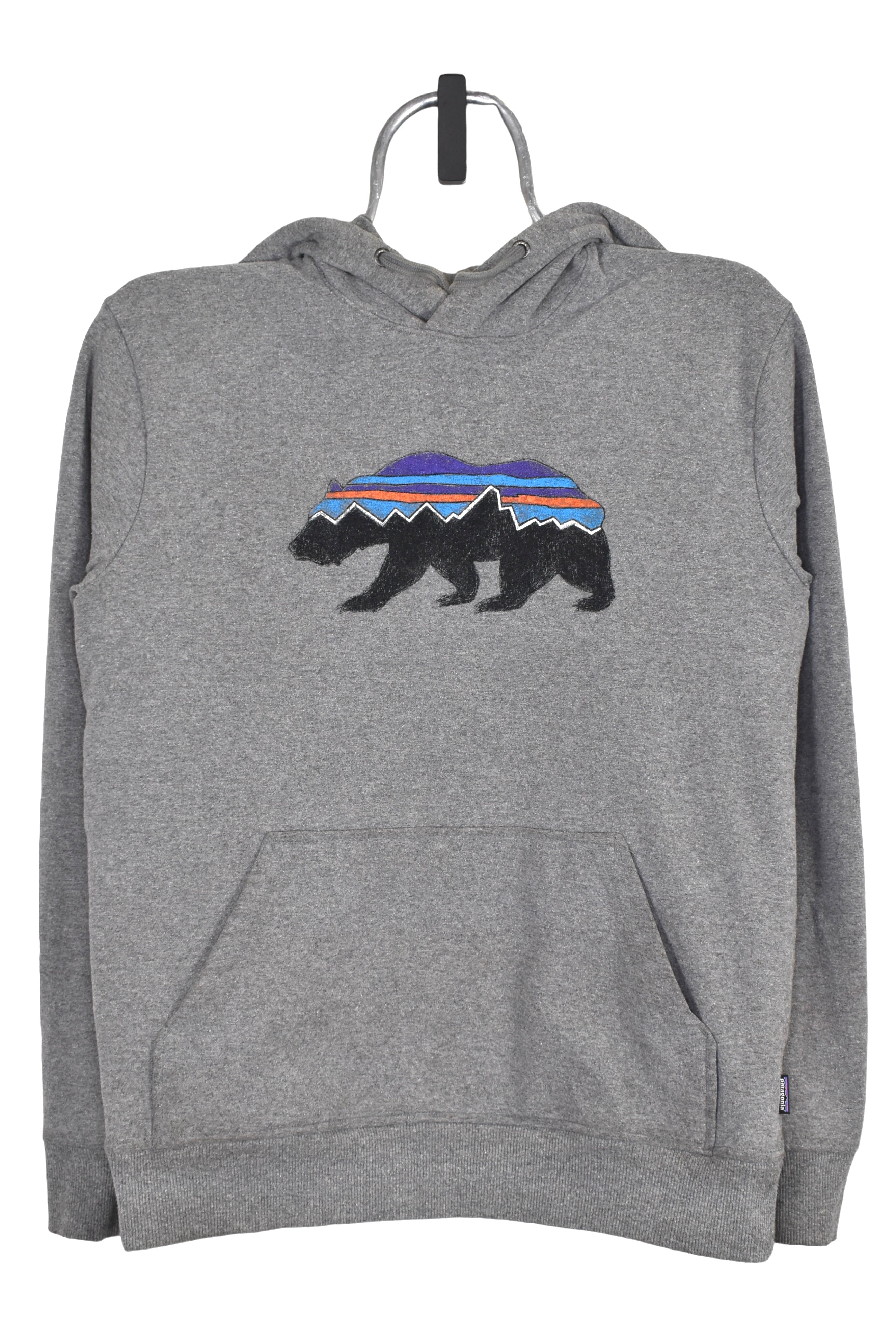 Vintage Patagonia hoodie (S), grey graphic sweatshirt