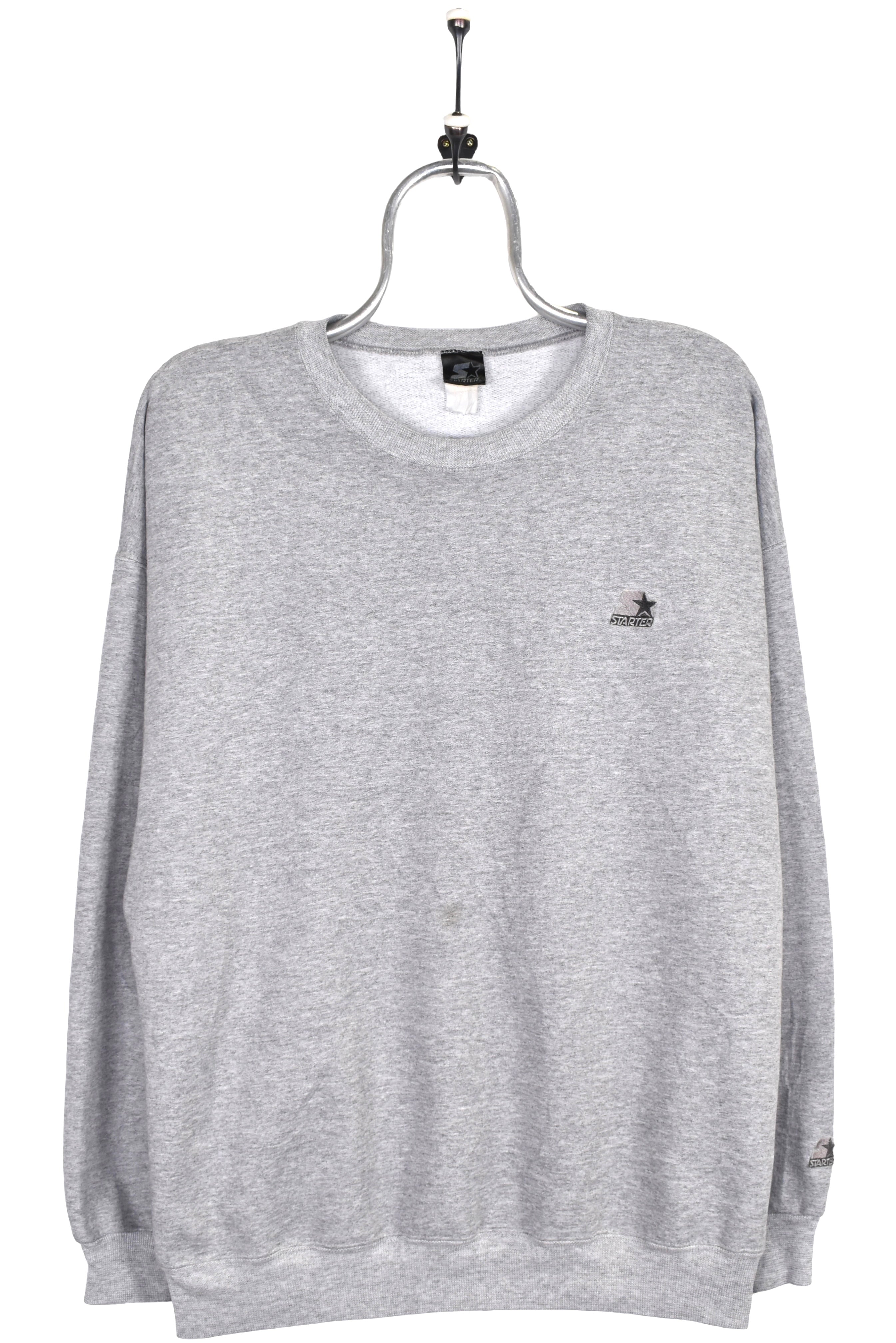 Vintage Starter sweatshirt XL, grey embroidered crewneck