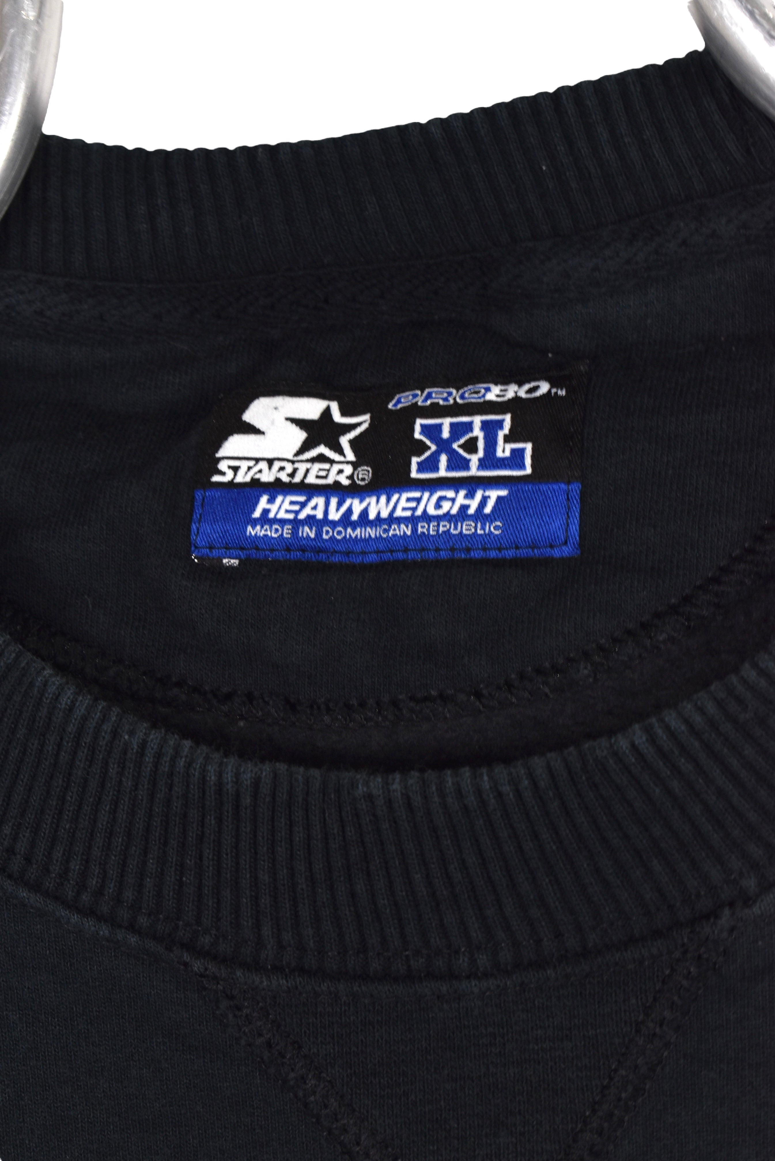 Vintage Starter sweatshirt (XL), black embroidered crewneck