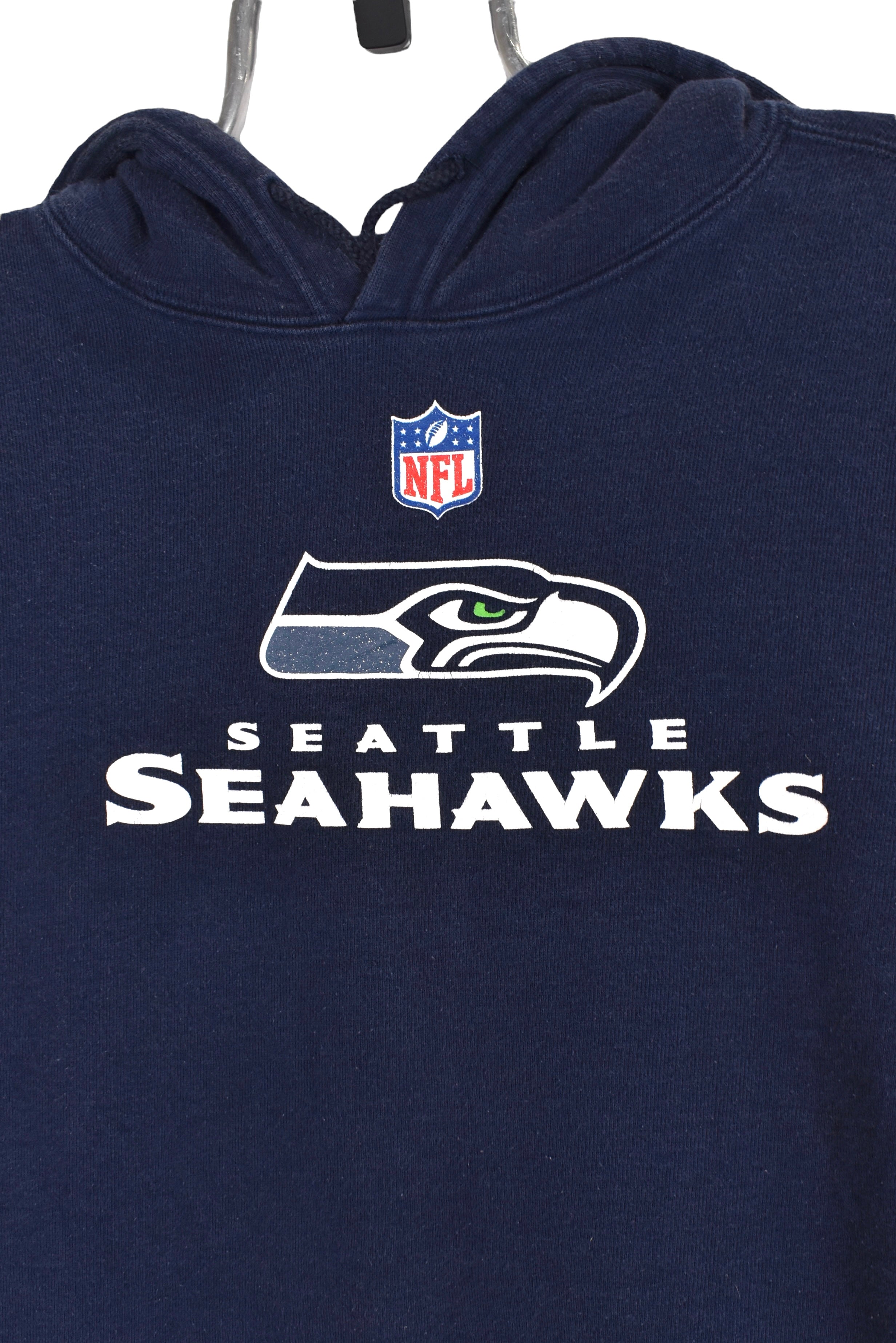 Vintage Seattle Seahawks hoodie (XL), navy NFL graphic sweatshirt