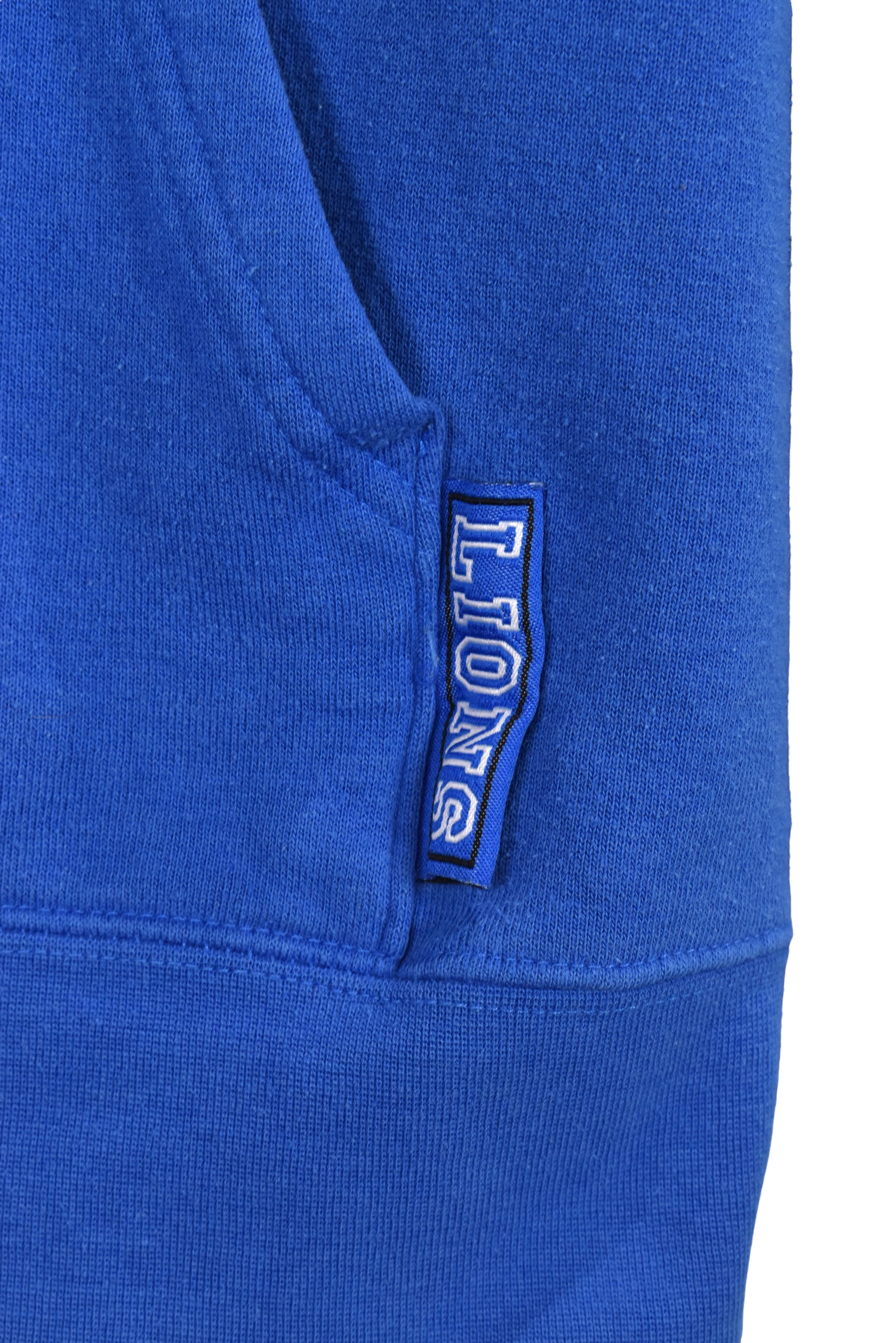 Vintage Detroit Lions hoodie (XXL), blue NFL embroidered sweatshirt