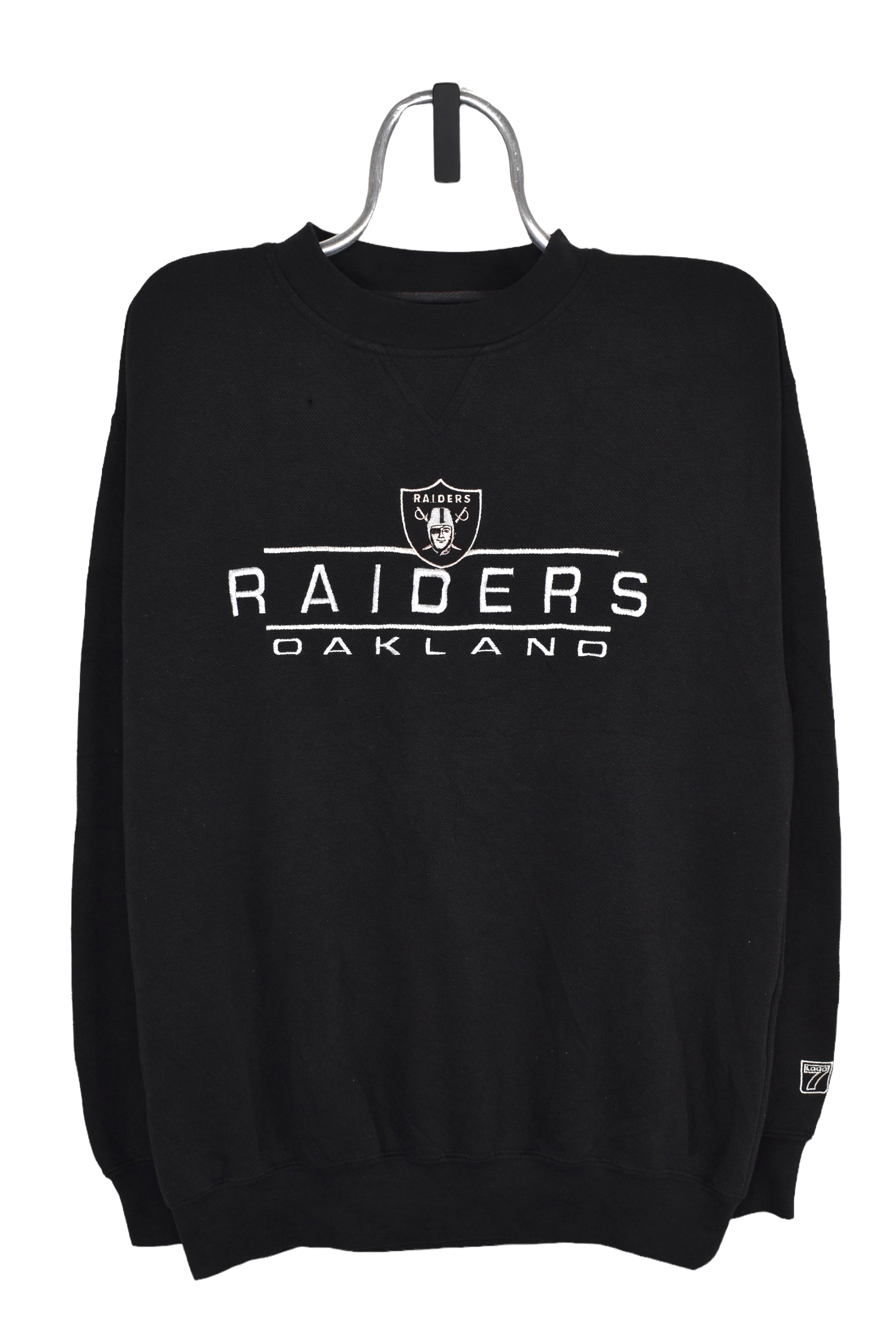 Vintage Oakland Raiders sweatshirt (M), black NFL embroidered crewneck