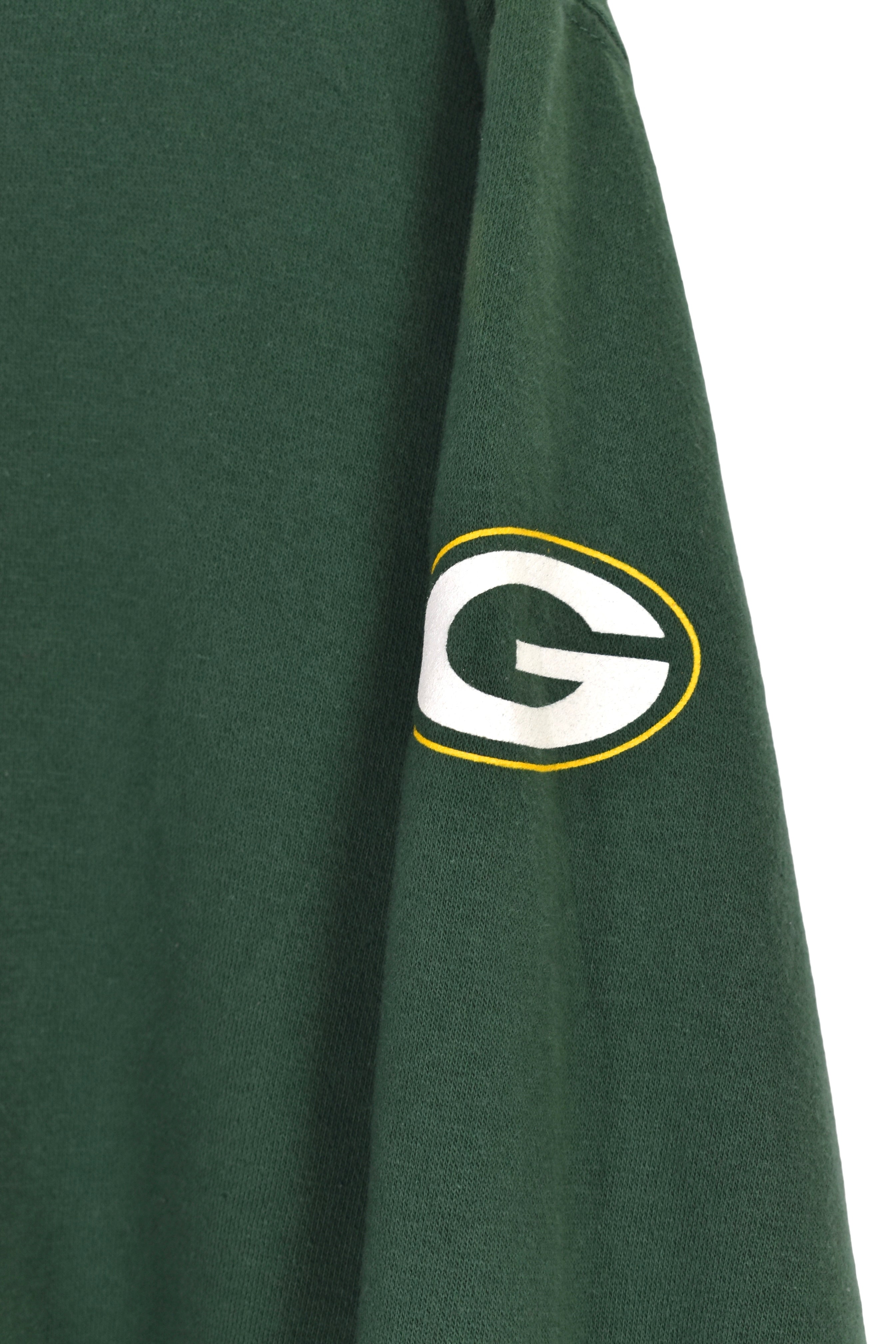 Vintage Green Bay Packers hoodie (XL), green NFL graphic sweatshirt