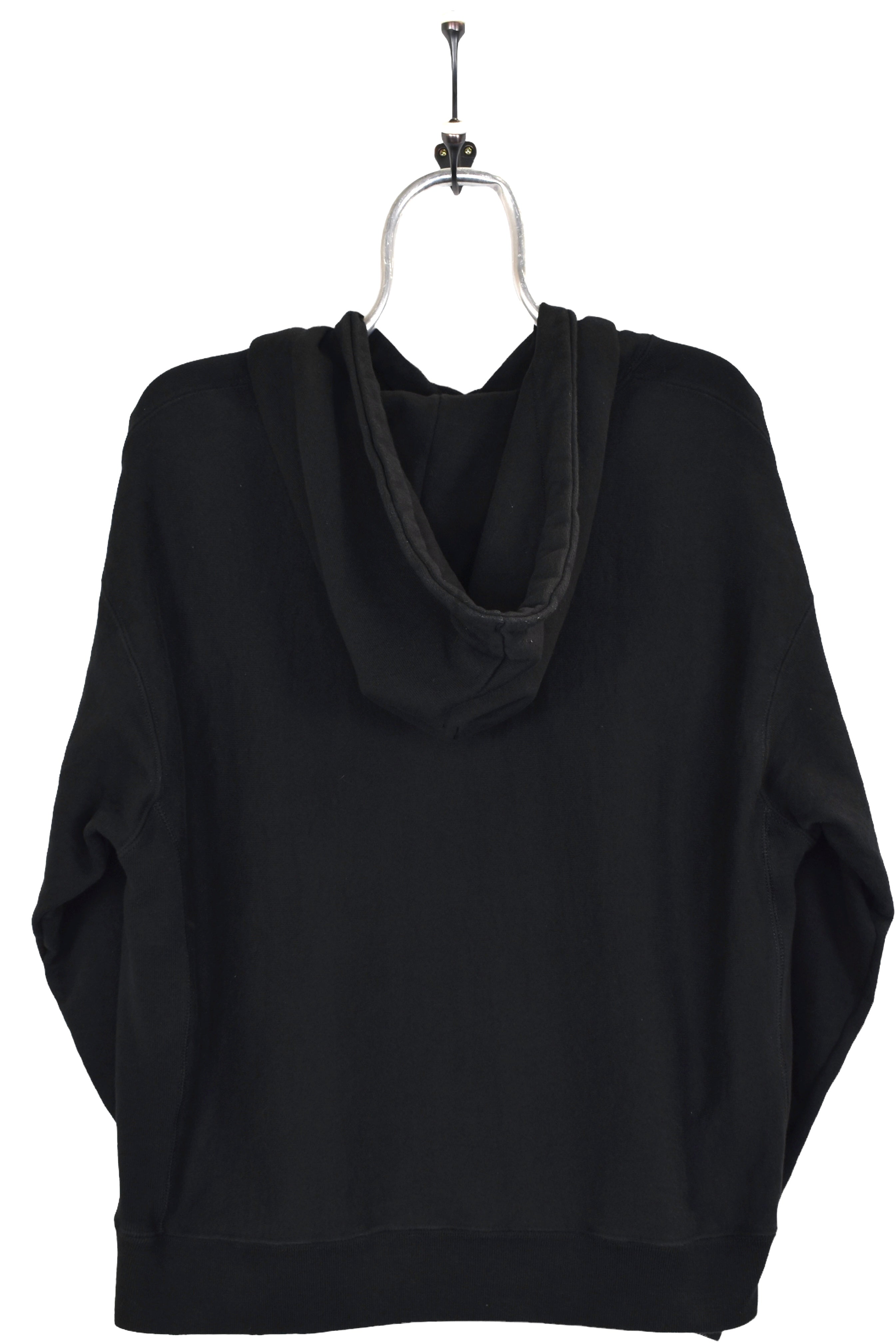 Women's modern Champion hoodie, black reverse weave sweatshirt - XL