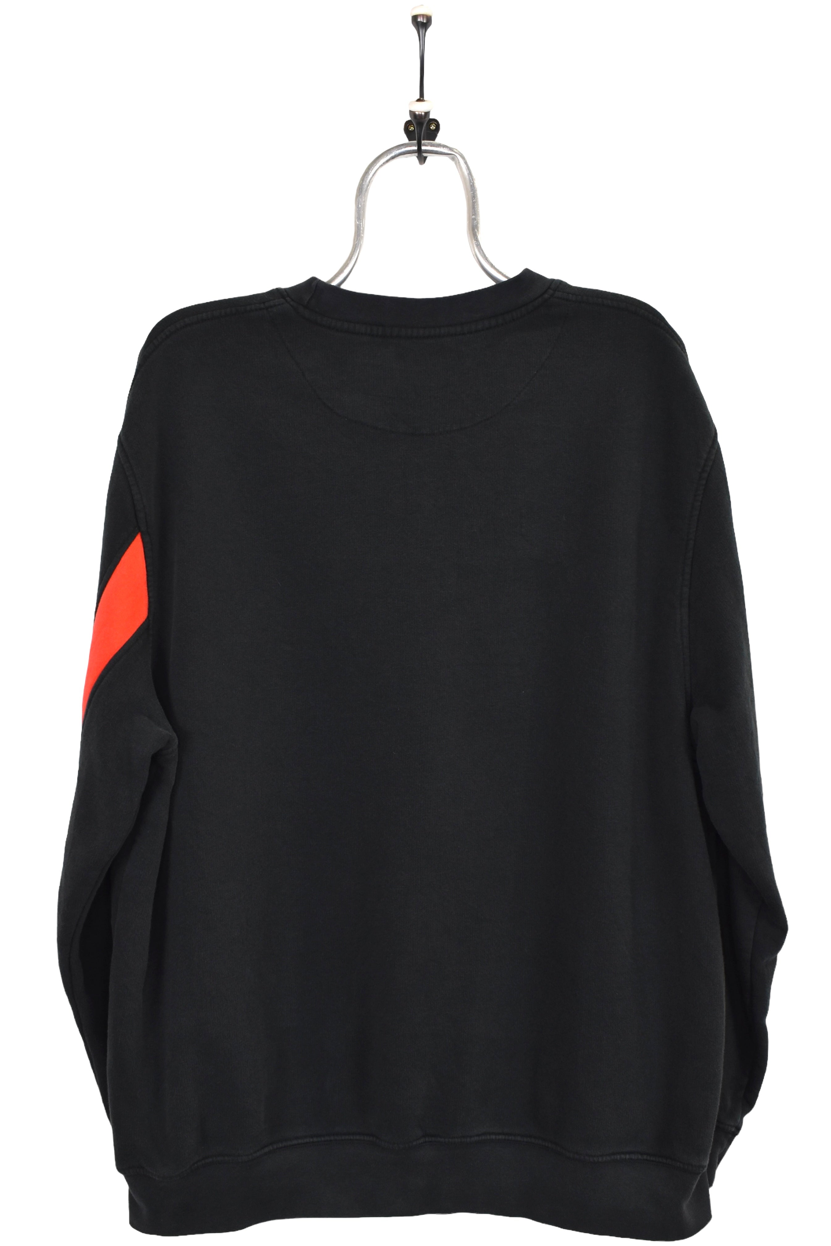 Vintage Nike sweatshirt, black embroidered crewneck - Large