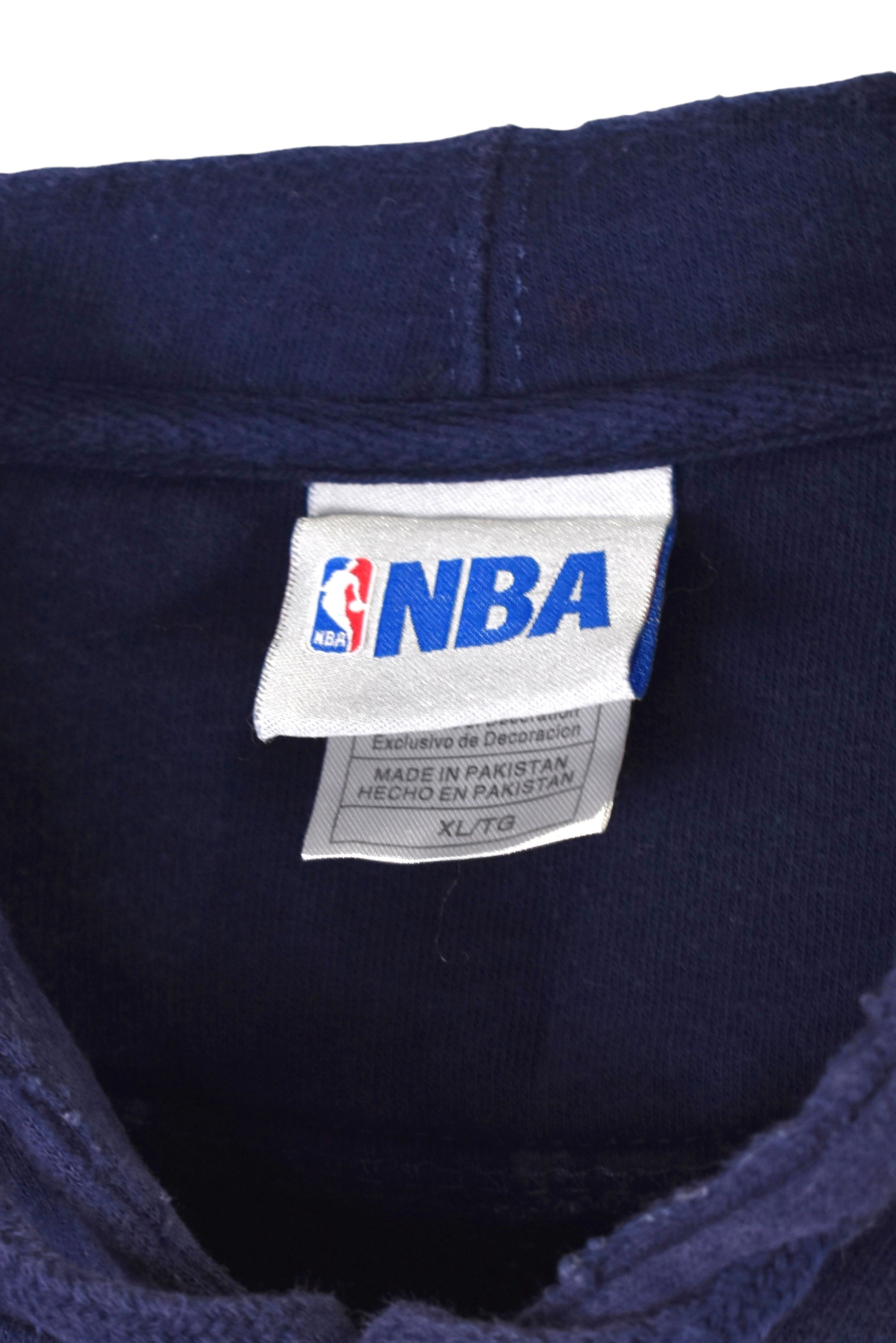 Vintage Indiana Pacers hoodie, navy NBA embroidered sweatshirt - Large