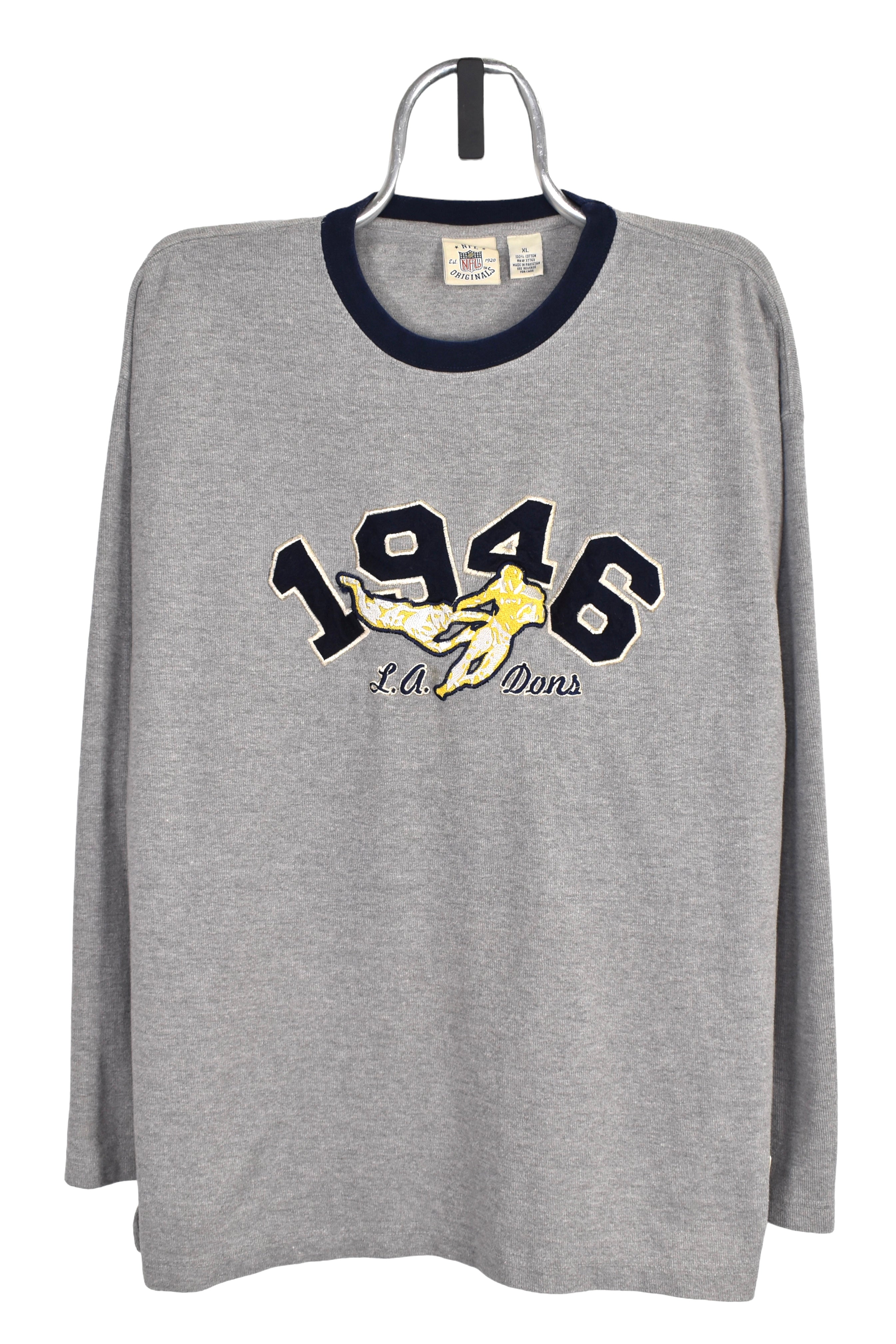 Modern LA Dons sweatshirt XXL, NFL grey embroidered crewneck